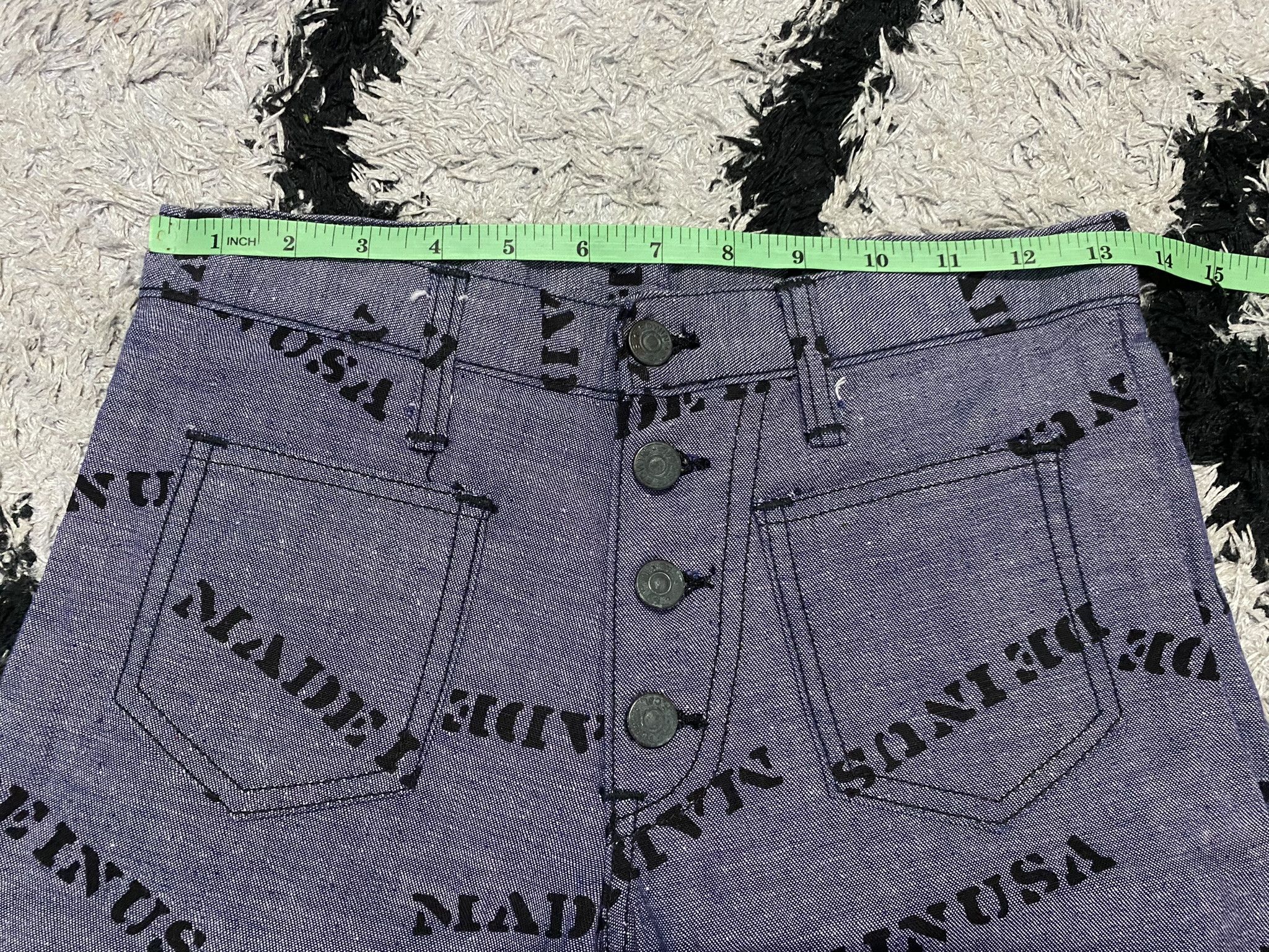 Edwin Vintage 70's EDWIN Full Print Made In USA Bush Pant Size US 27 - 14 Thumbnail