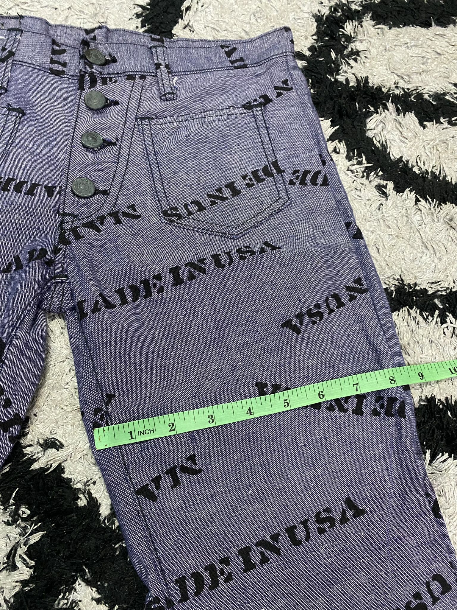 Edwin Vintage 70's EDWIN Full Print Made In USA Bush Pant Size US 27 - 17 Thumbnail