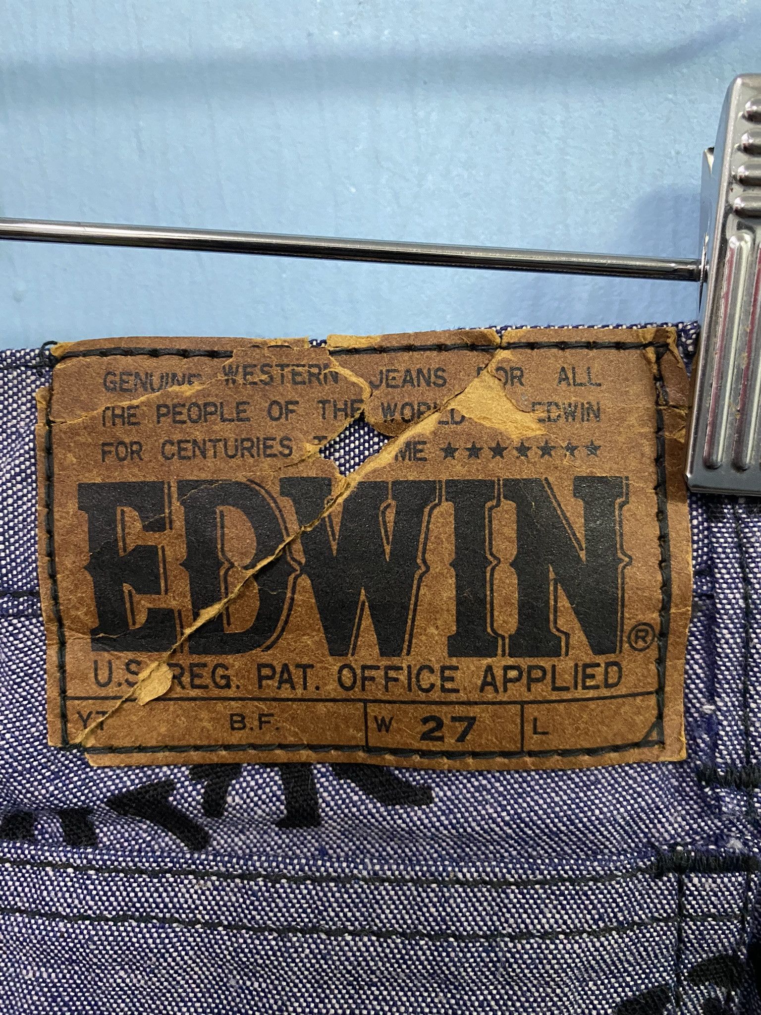 Edwin Vintage 70's EDWIN Full Print Made In USA Bush Pant Size US 27 - 8 Thumbnail