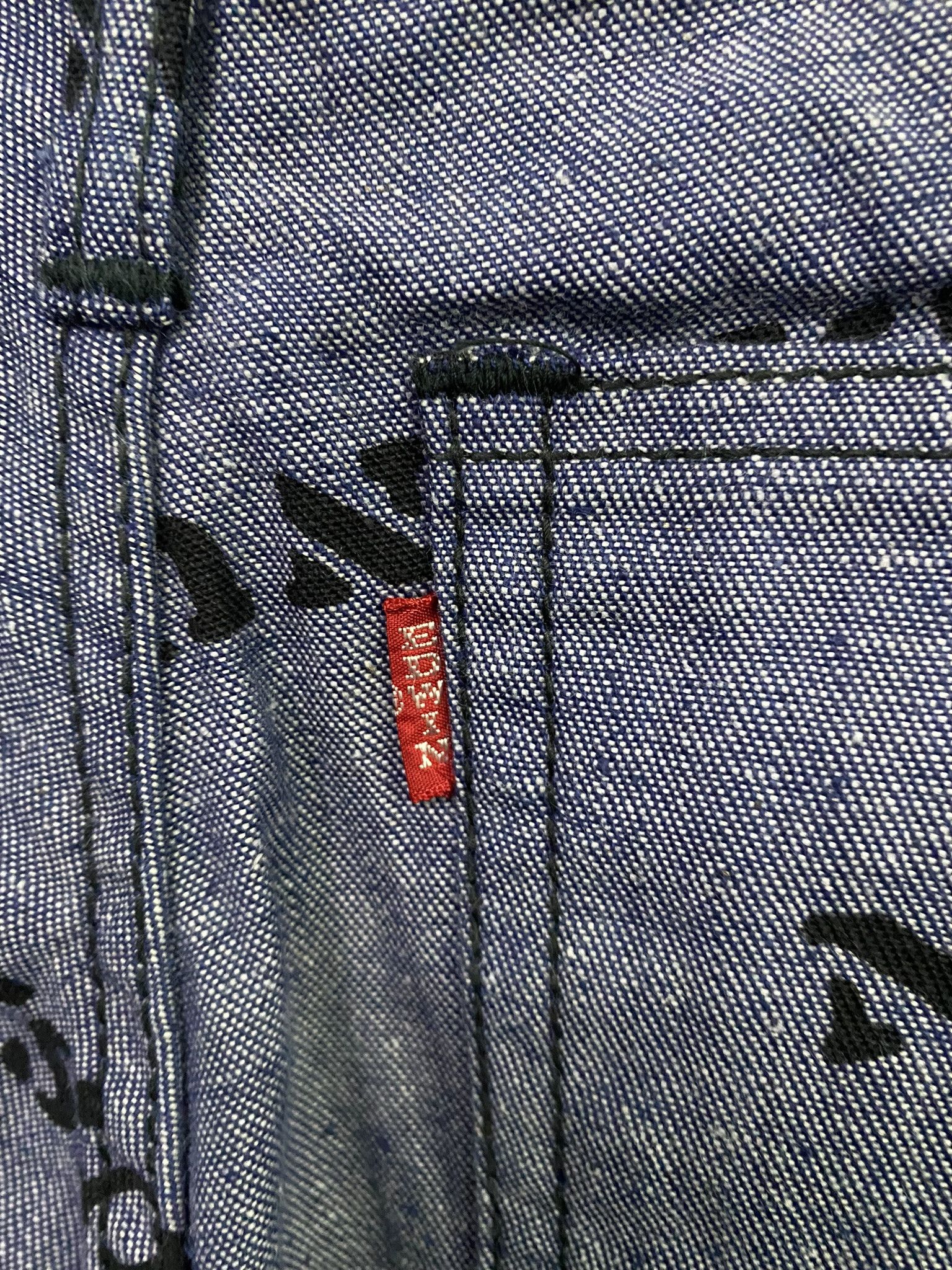 Edwin Vintage 70's EDWIN Full Print Made In USA Bush Pant Size US 27 - 6 Thumbnail