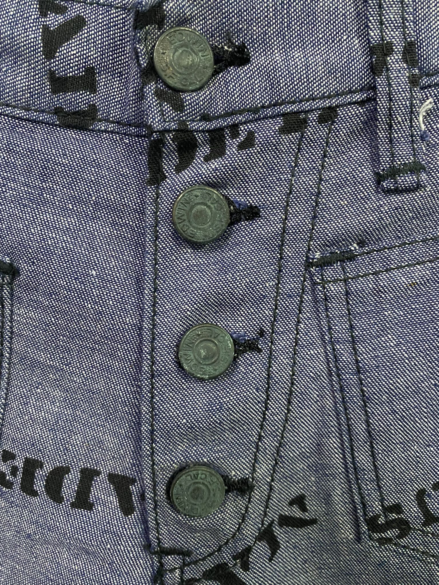 Edwin Vintage 70's EDWIN Full Print Made In USA Bush Pant Size US 27 - 5 Thumbnail