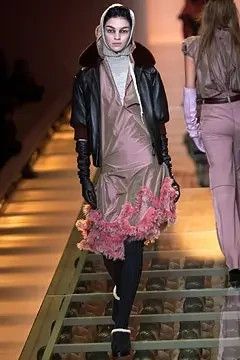 Jean Paul Gaultier RUNWAY! AW03 leather aviator coat. Size XS / US 0-2 / IT 36-38 - 1 Thumbnail