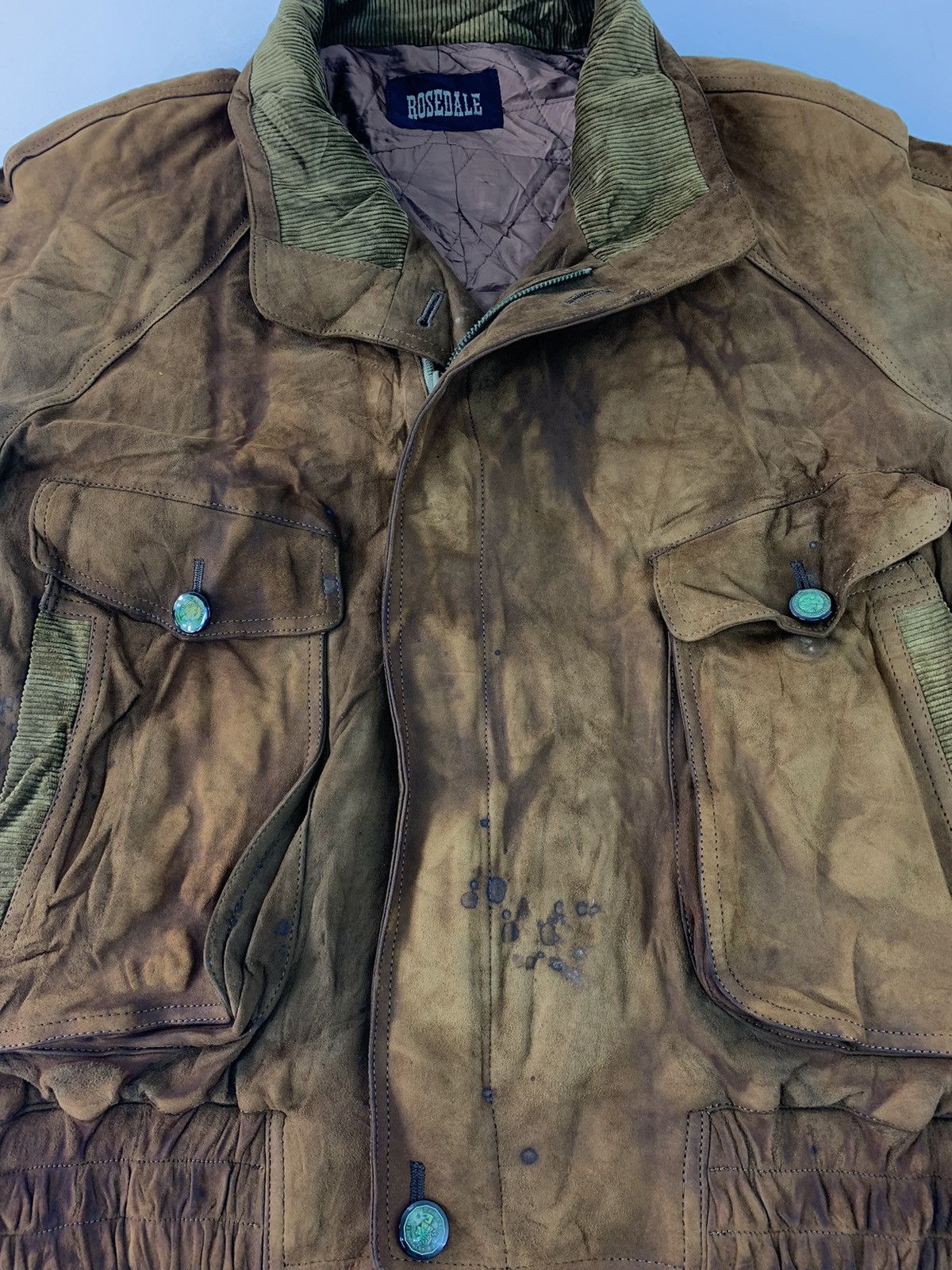 Vintage 80s 90s Rosedale Classic Leather Jacket Big Pocket Size US M / EU 48-50 / 2 - 2 Thumbnail