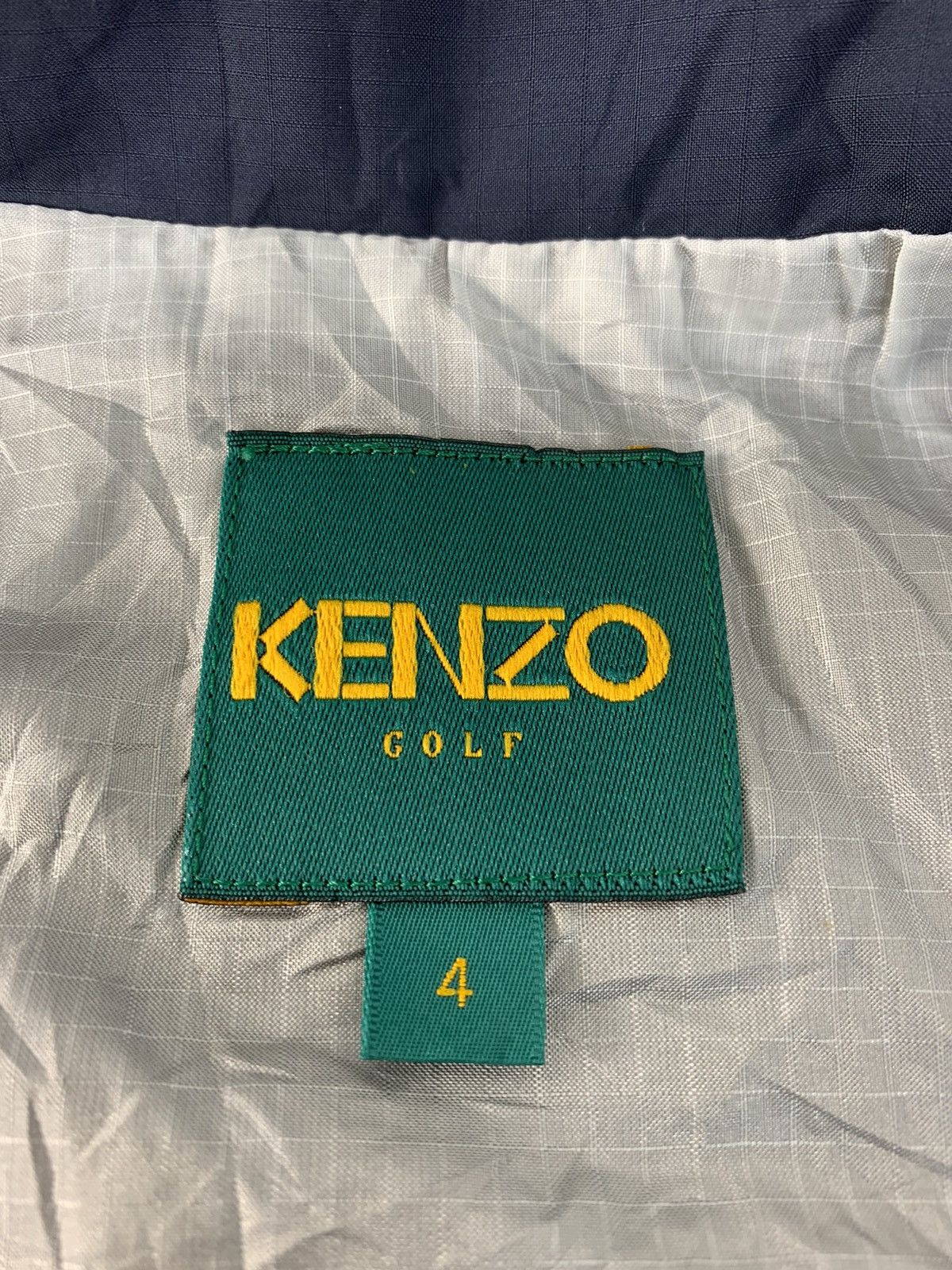 Japanese Brand Kenzo Golf Insulated Wool Nylon Embroidery Logo Vest Jacket Size US XL / EU 56 / 4 - 6 Thumbnail