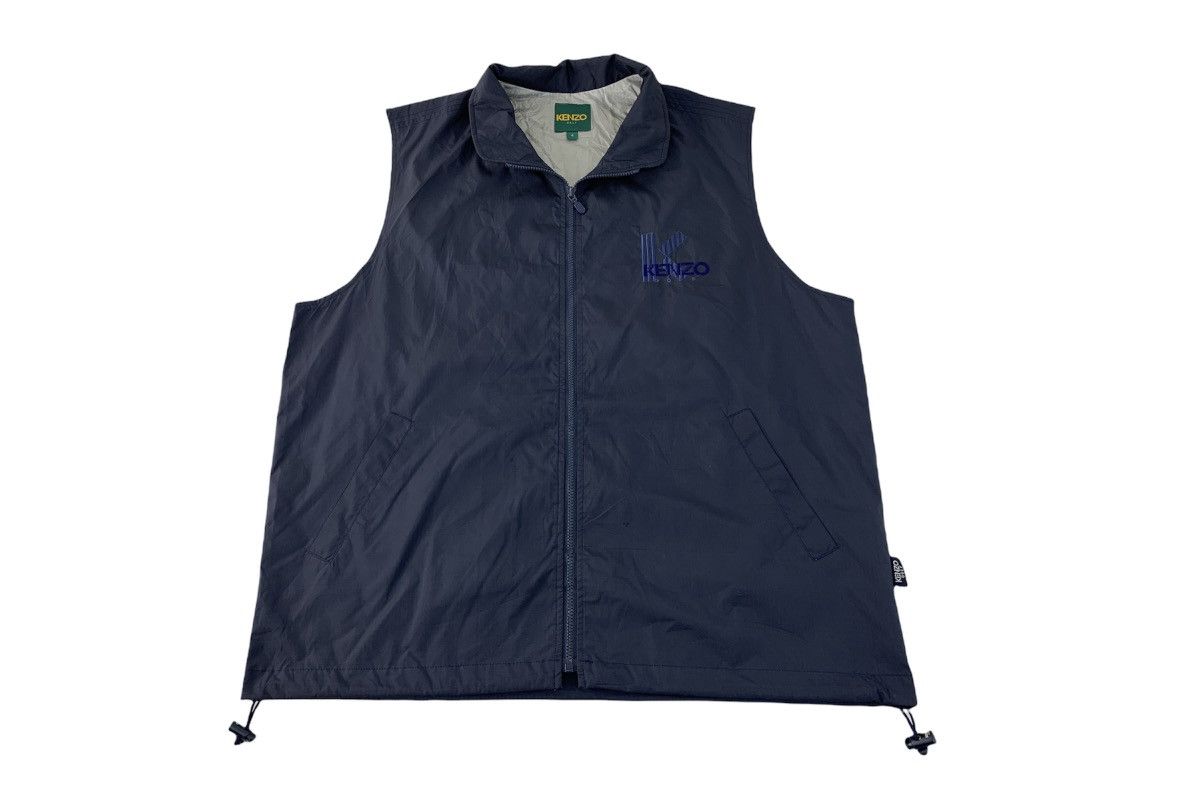Japanese Brand Kenzo Golf Insulated Wool Nylon Embroidery Logo Vest Jacket Size US XL / EU 56 / 4 - 1 Thumbnail