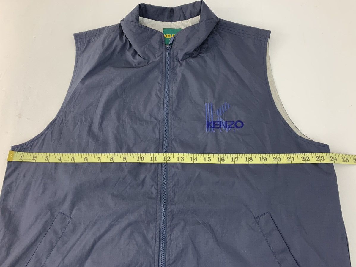 Japanese Brand Kenzo Golf Insulated Wool Nylon Embroidery Logo Vest Jacket Size US XL / EU 56 / 4 - 9 Thumbnail