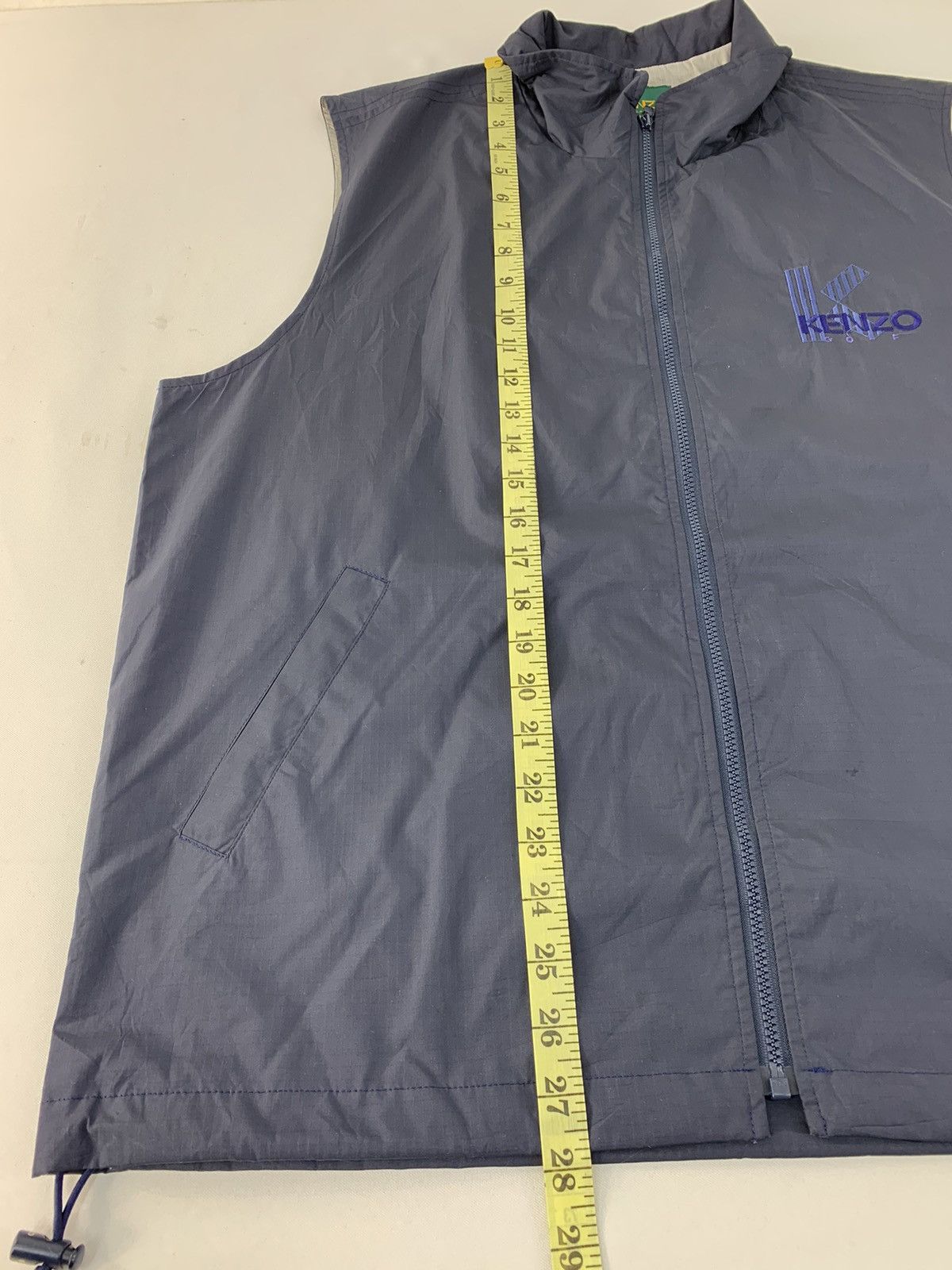 Japanese Brand Kenzo Golf Insulated Wool Nylon Embroidery Logo Vest Jacket Size US XL / EU 56 / 4 - 10 Thumbnail