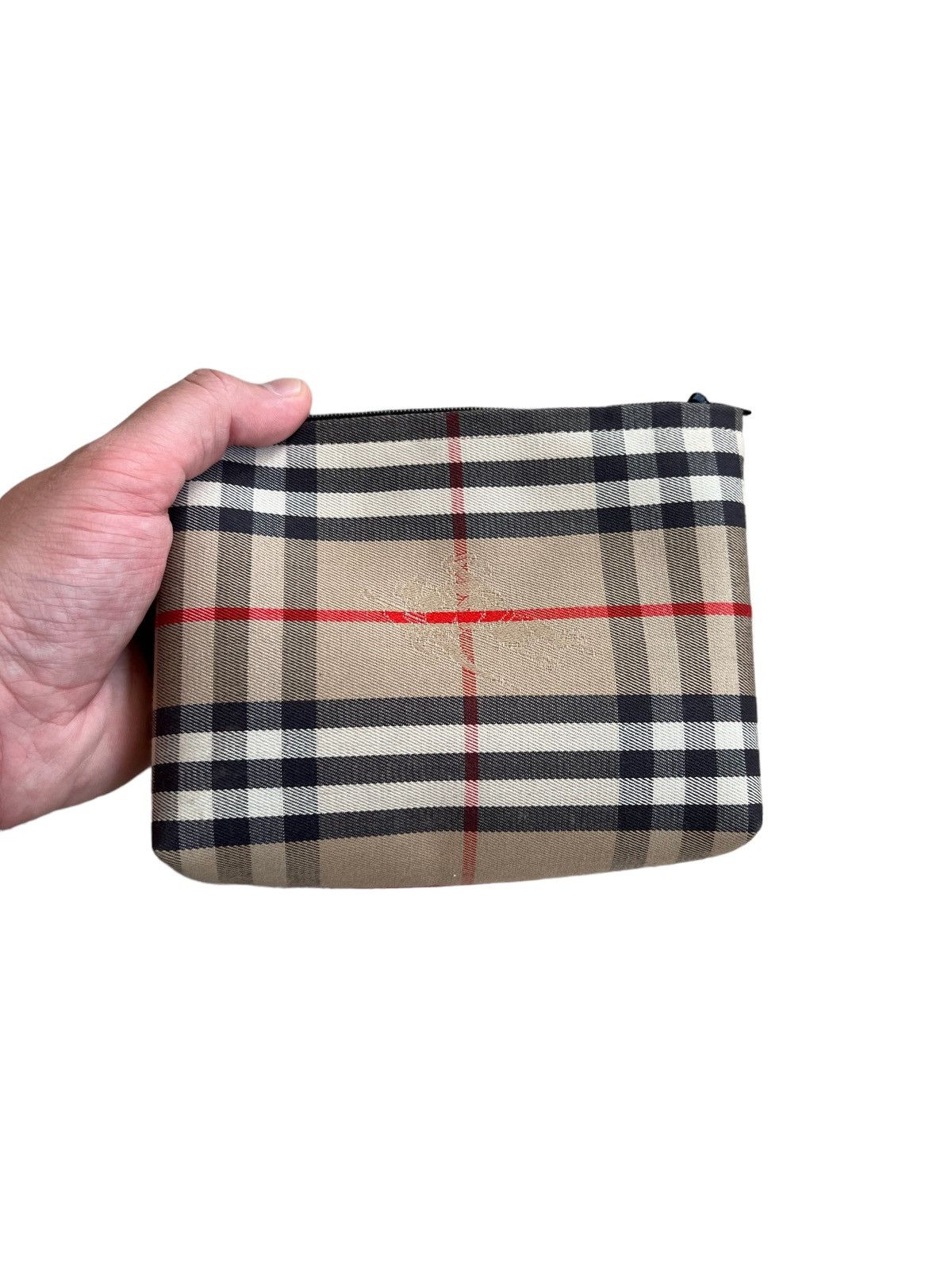 Burberry 🔥Vintage Burberry Nova Check Toiletry Bag/Burberry Cosmetic Size ONE SIZE - 11 Thumbnail