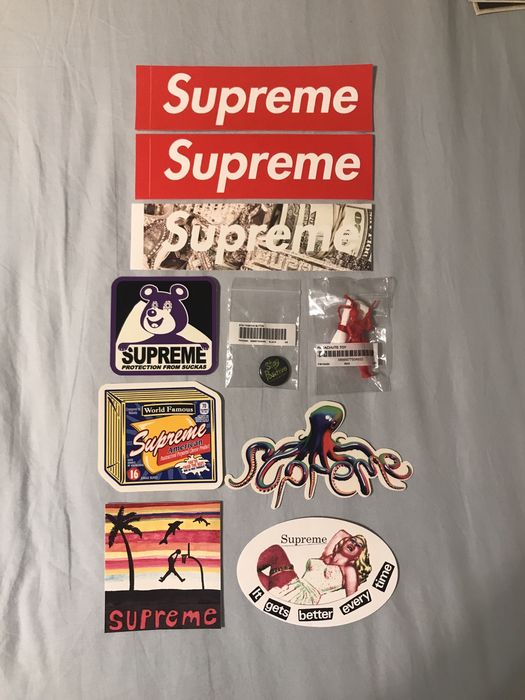 1 “Red Underwear” Supreme Sticker 