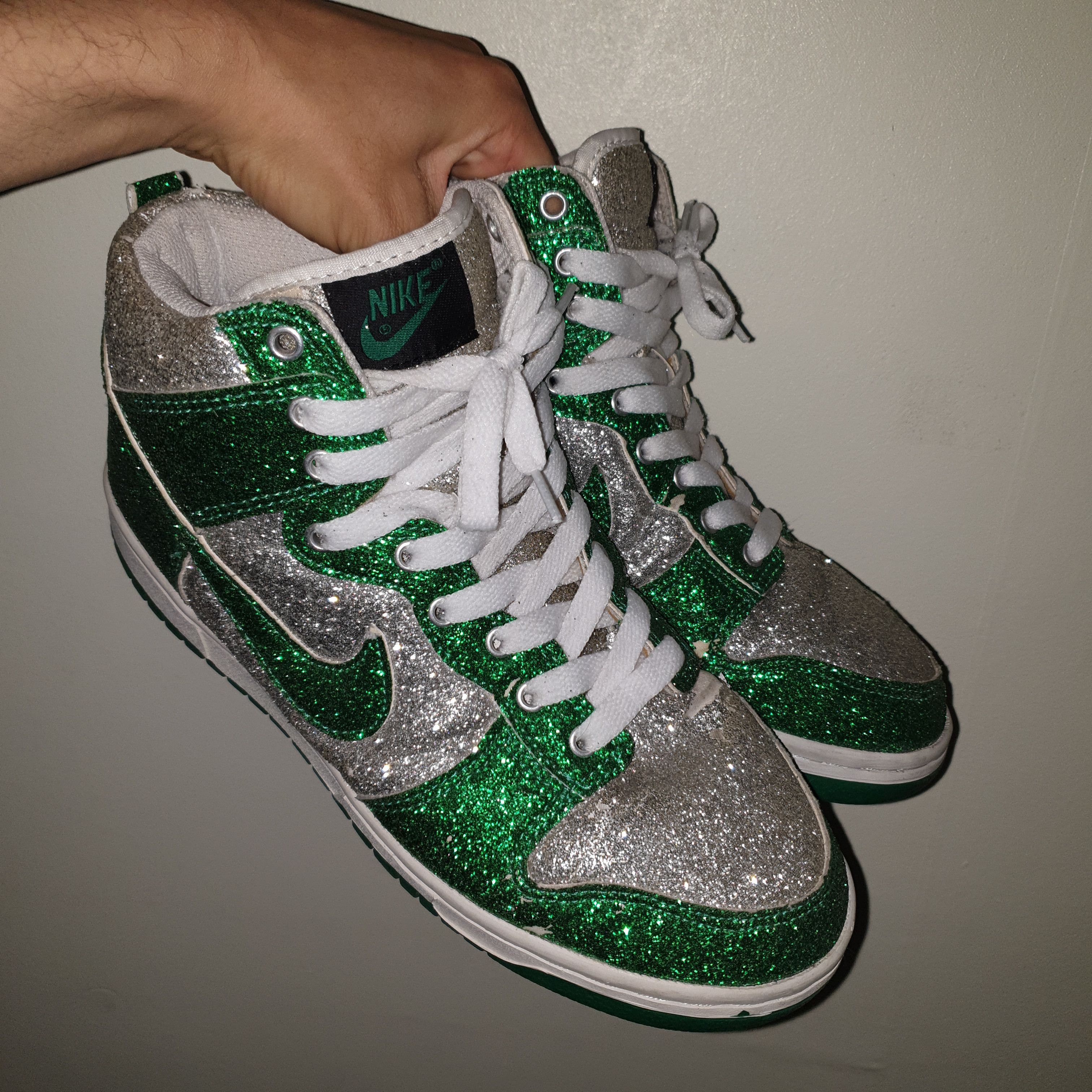 image of 1 Of 1 x Nike 2008 Bigbang Dunk Be True Shoes in Green, Men's (Size 9)