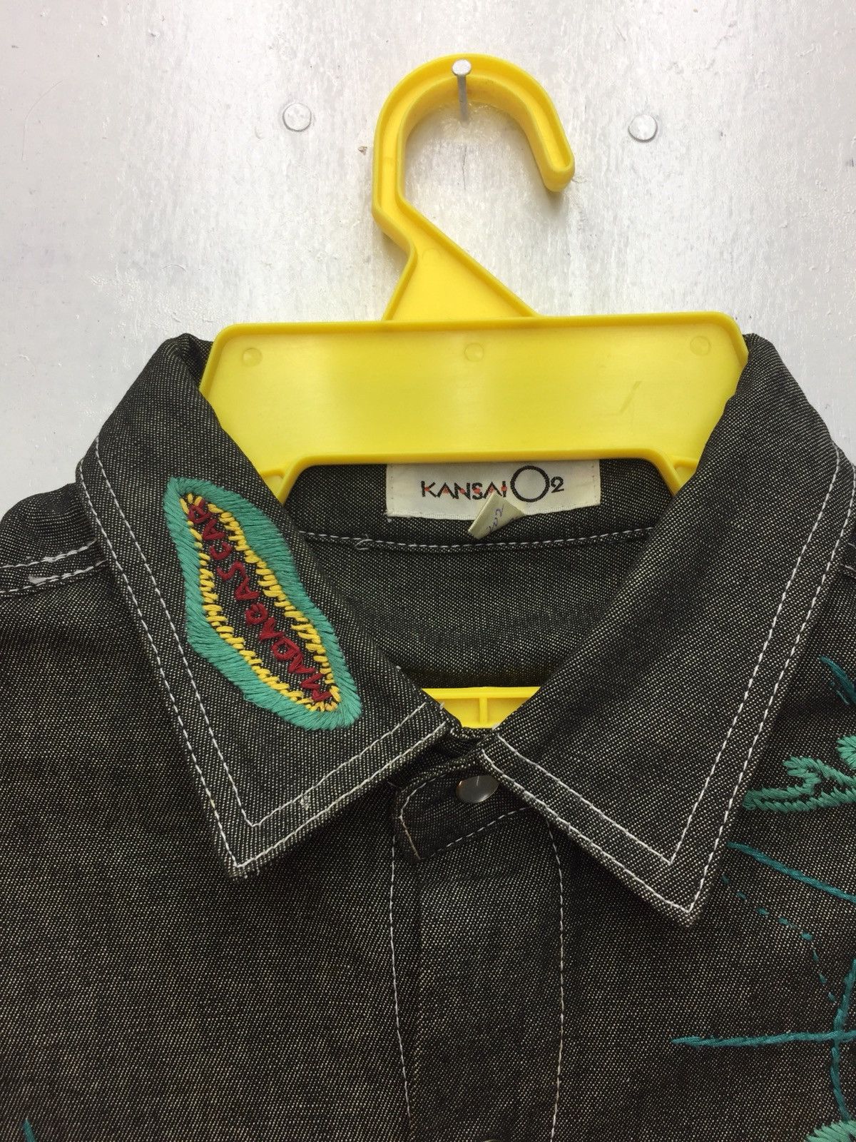Designer Vintage Kansai O2 HandMade Embroidery Oversize Shirt Size US XL / EU 56 / 4 - 5 Thumbnail