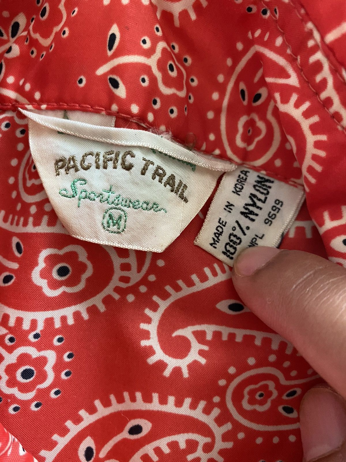 Japanese Brand × Vintage Vintage Paisley Sportwear Pacific Trail Nylon Button Shirt Size US L / EU 52-54 / 3 - 8 Thumbnail