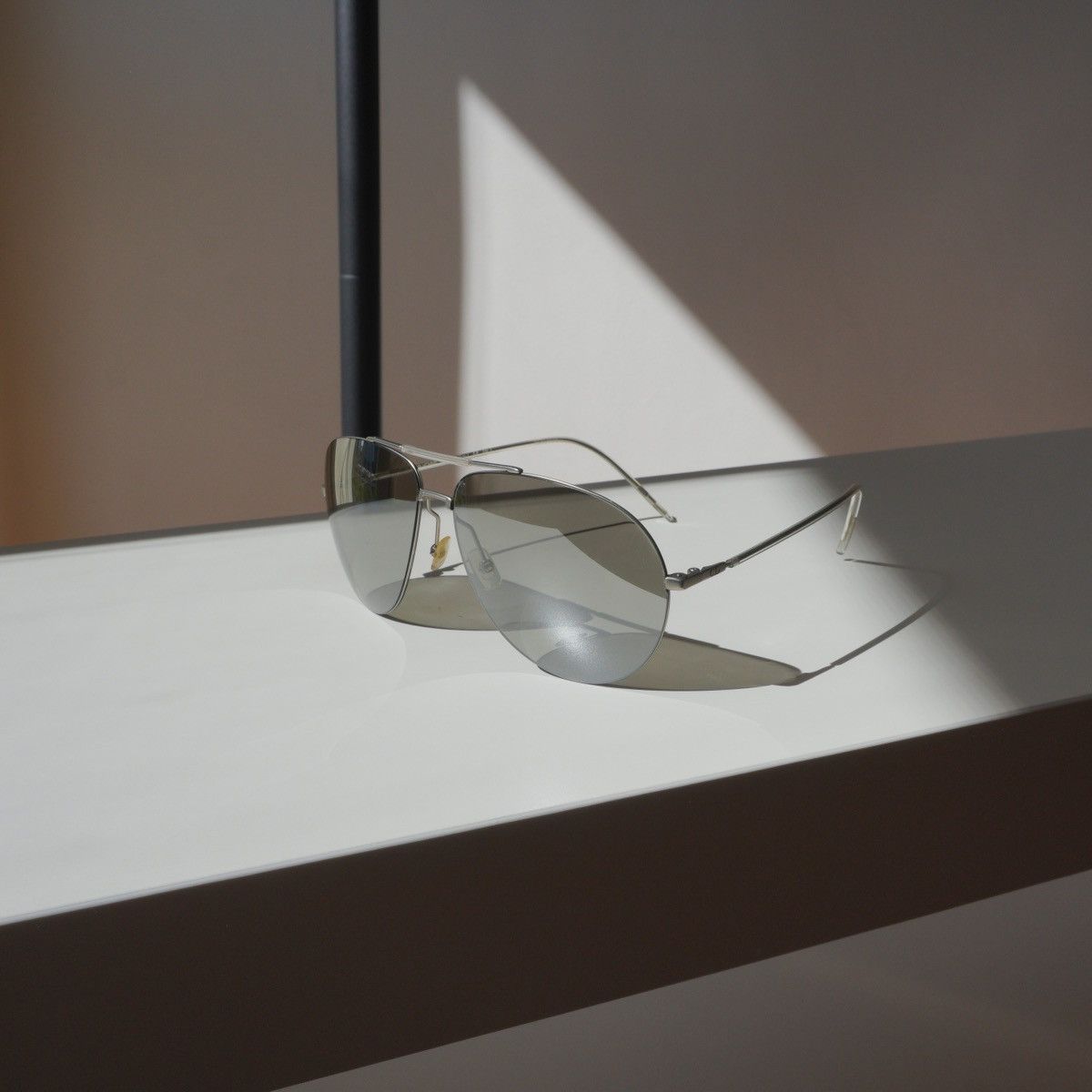 Dior Dior homme silver cd logo aviator sunglasses | Grailed