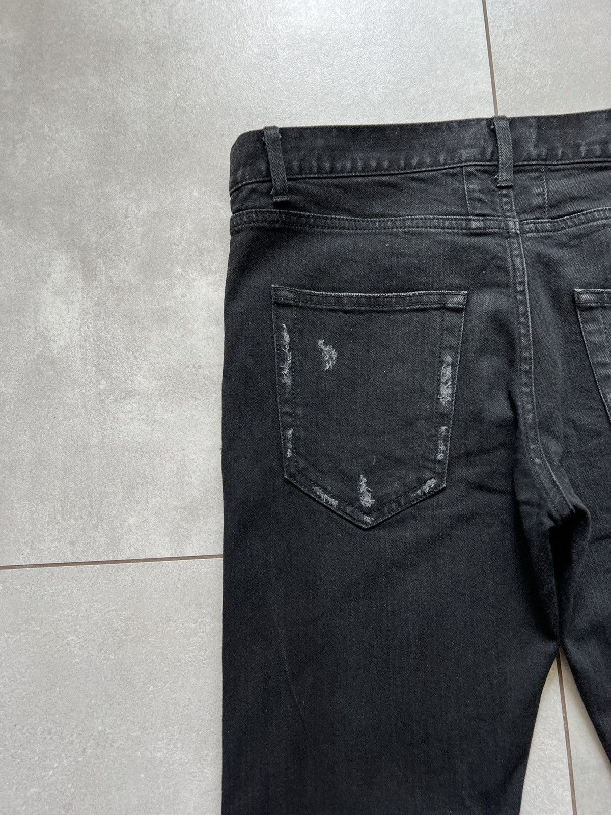 Saint Laurent Paris Saint laurent paris d02 hedi skinny black distressed jeans Size US 32 / EU 48 - 10 Thumbnail