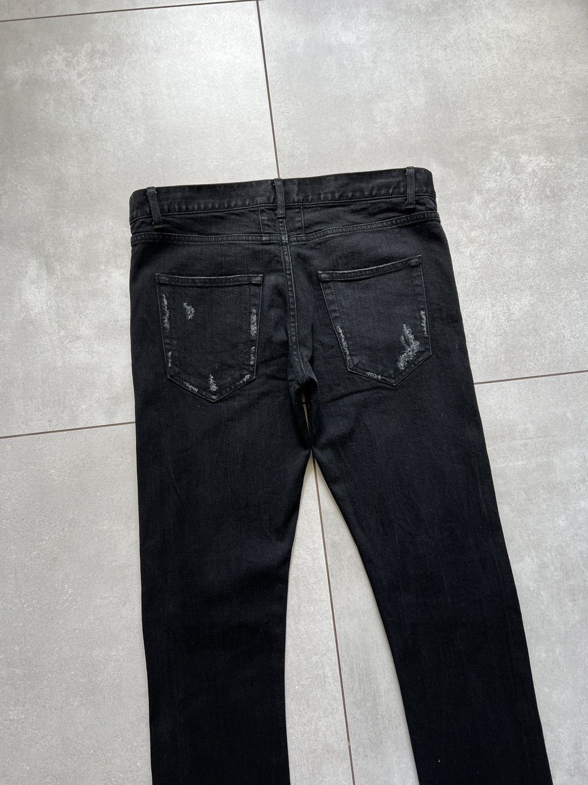 Saint Laurent Paris Saint laurent paris d02 hedi skinny black distressed jeans Size US 32 / EU 48 - 9 Thumbnail