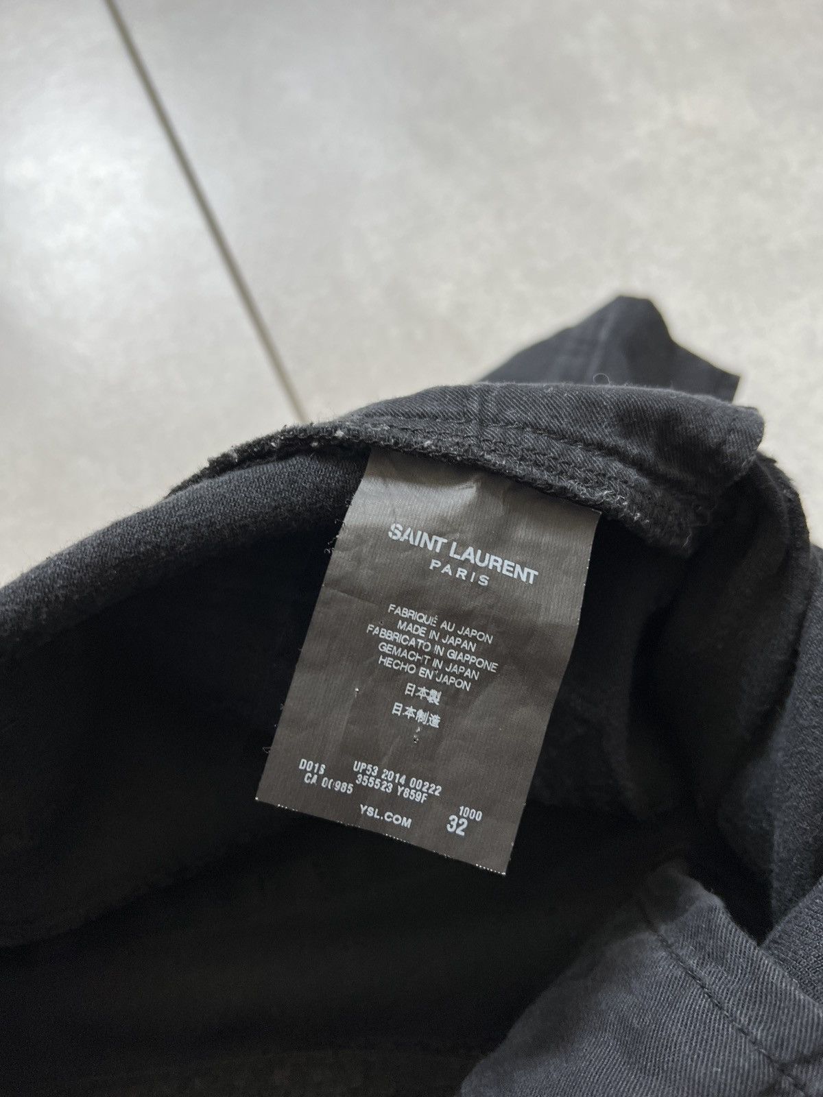 Saint Laurent Paris Saint laurent paris d02 hedi skinny black distressed jeans Size US 32 / EU 48 - 12 Thumbnail
