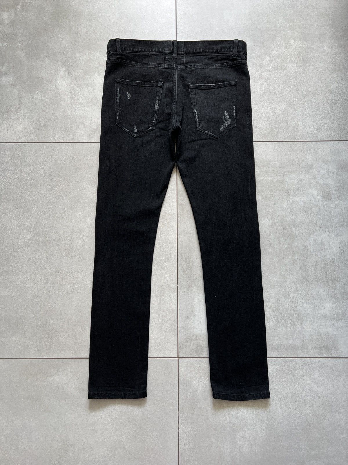 Saint Laurent Paris Saint laurent paris d02 hedi skinny black distressed jeans Size US 32 / EU 48 - 7 Thumbnail