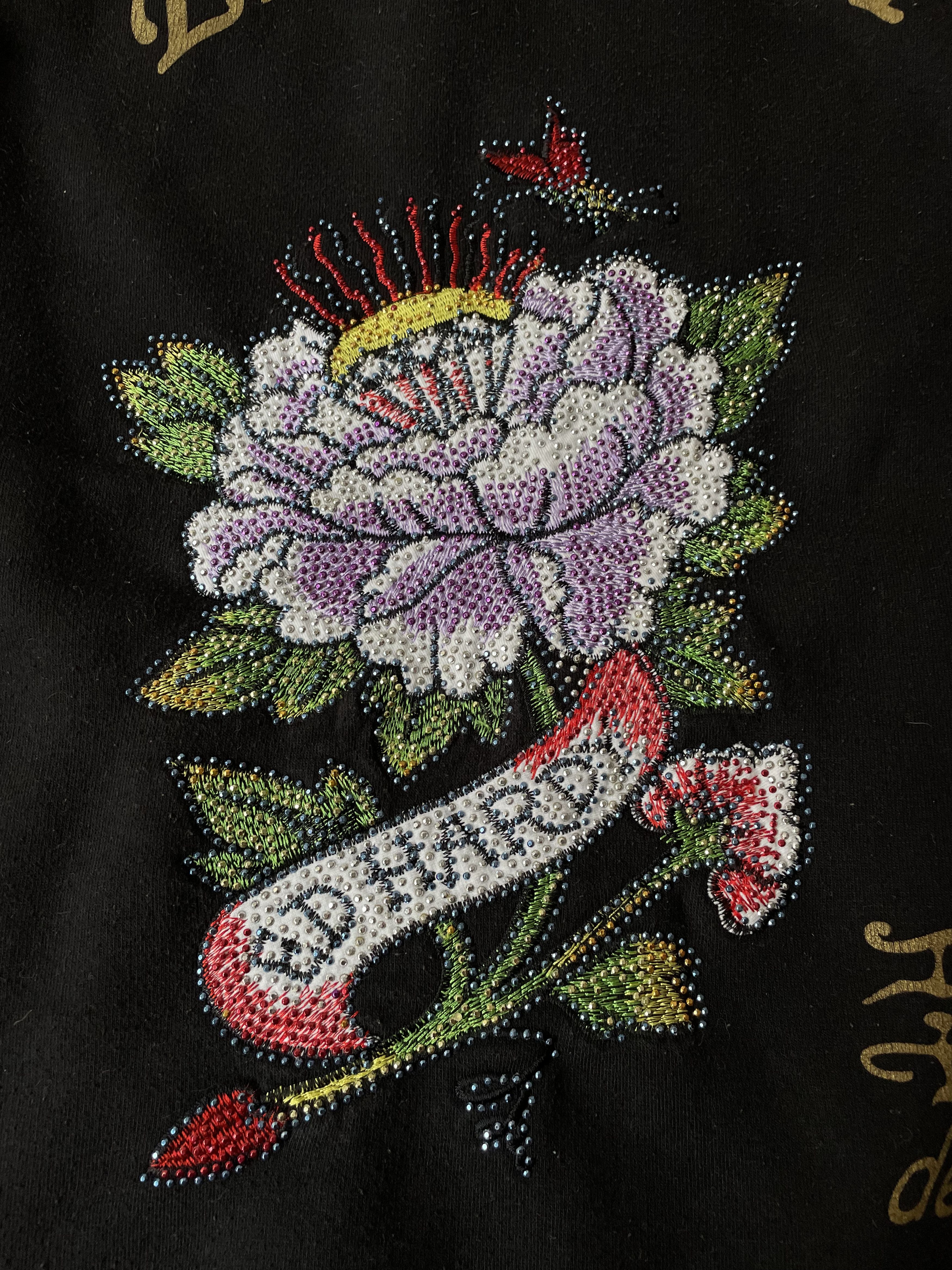 Ed Hardy Vintage Ed Hardy Hoodie Sweatshirt Jacket Woman Rare Size M / US 6-8 / IT 42-44 - 8 Thumbnail