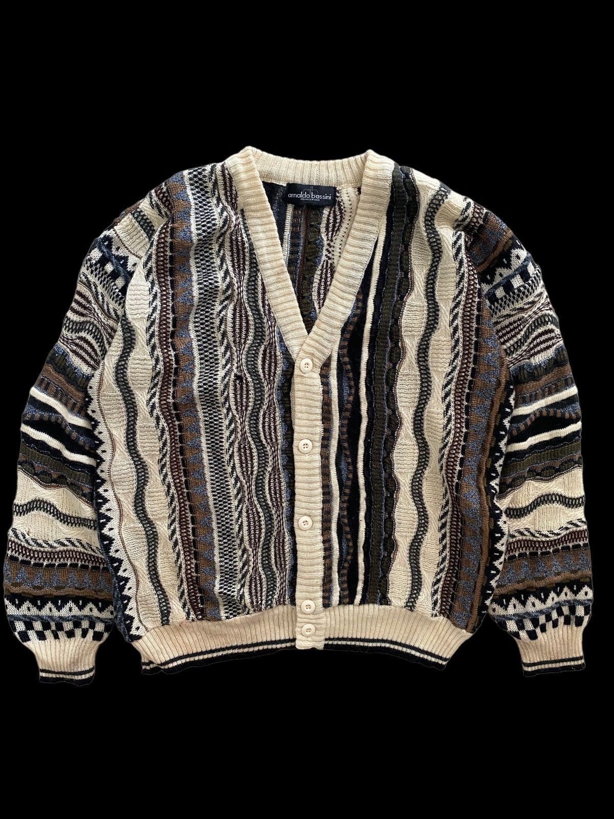 Coogi × Vintage Arnaldo bassini Italy Cardigan Coogi design Size US L / EU 52-54 / 3 - 1 Thumbnail