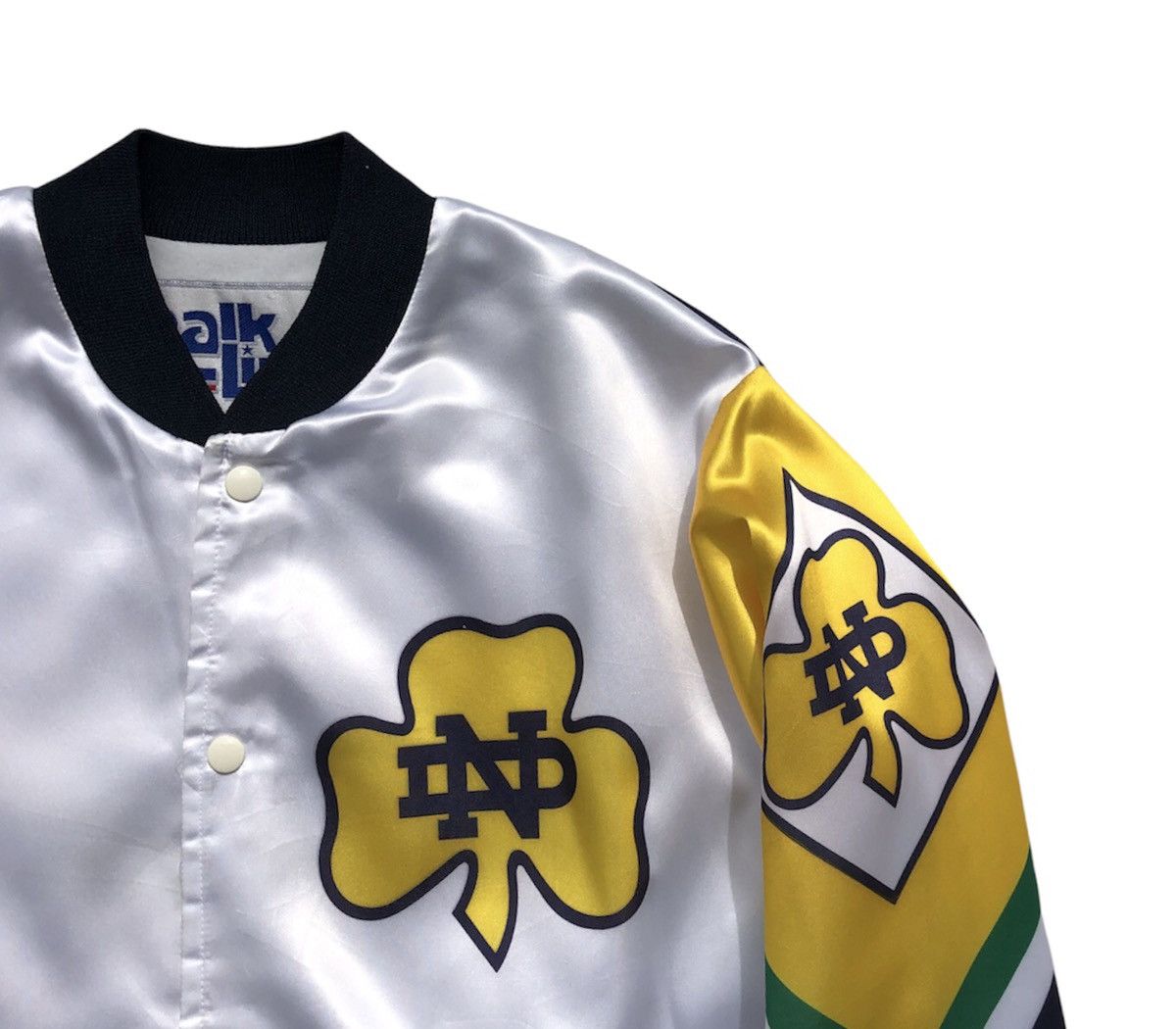 Chalk Line 🔥Vtg 90s Notre Dame fighting Irish Football Varsity Jacket Size US L / EU 52-54 / 3 - 5 Thumbnail