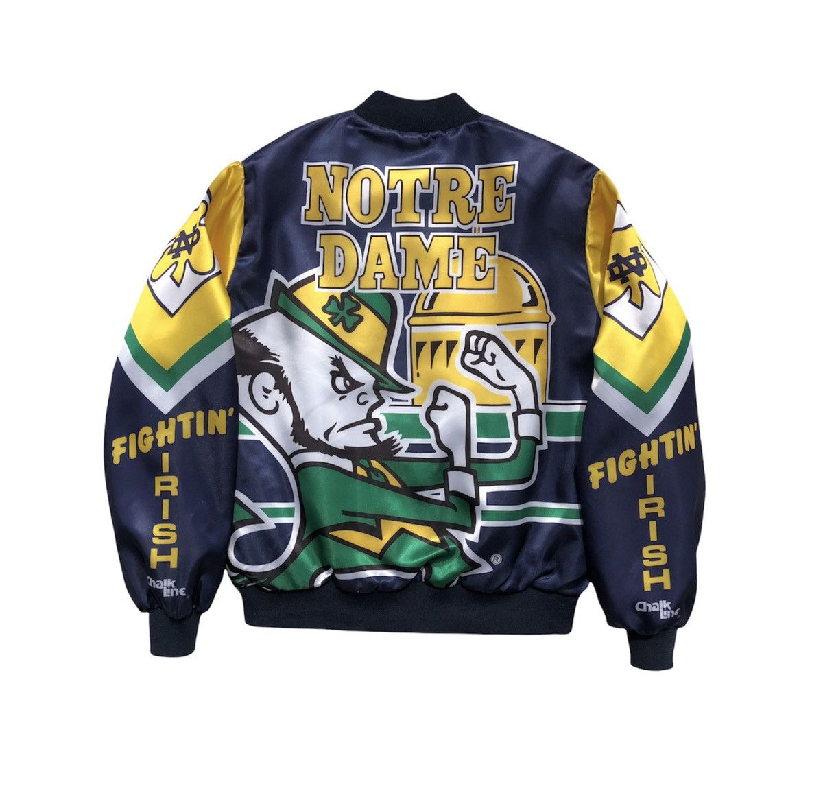 🔥Vtg 90s Notre Dame fighting Irish Football Varsity Jacket