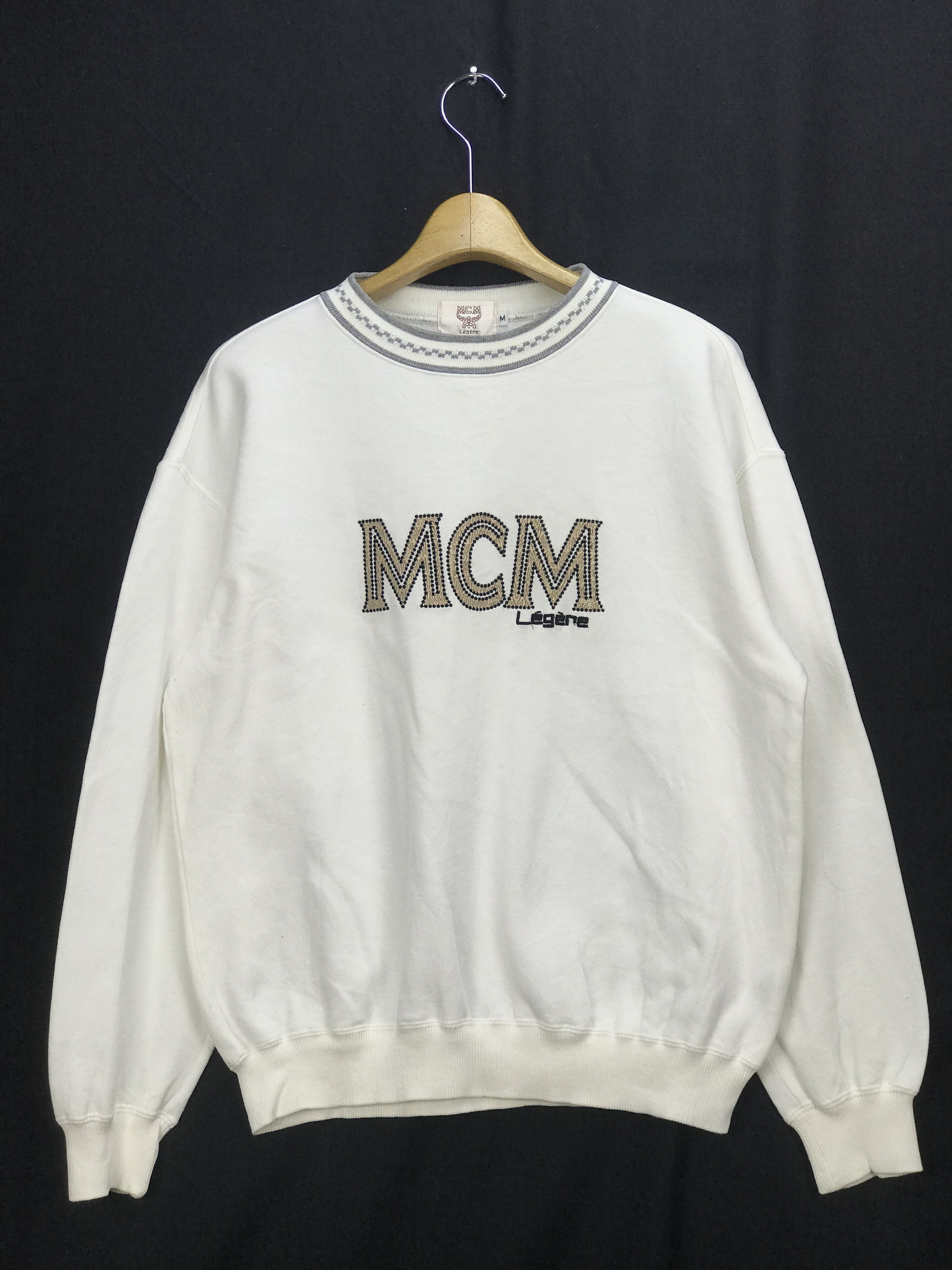 MCM VINTAGE MCM SPELLOUT BIG LOGO SWEATSHIRT Size US M / EU 48-50 / 2 - 1 Thumbnail