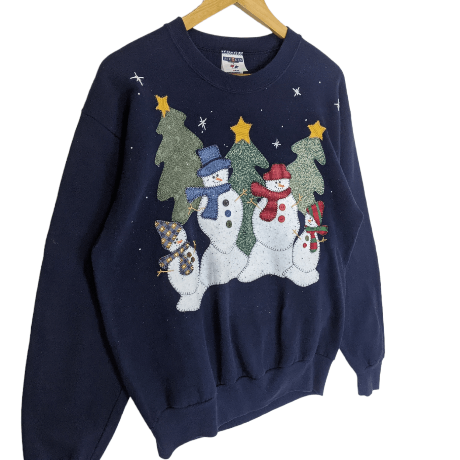 Jerzees Vintage JERZEES Snowman Christmas Winter New Year Sweatshirt Size US M / EU 48-50 / 2 - 3 Thumbnail