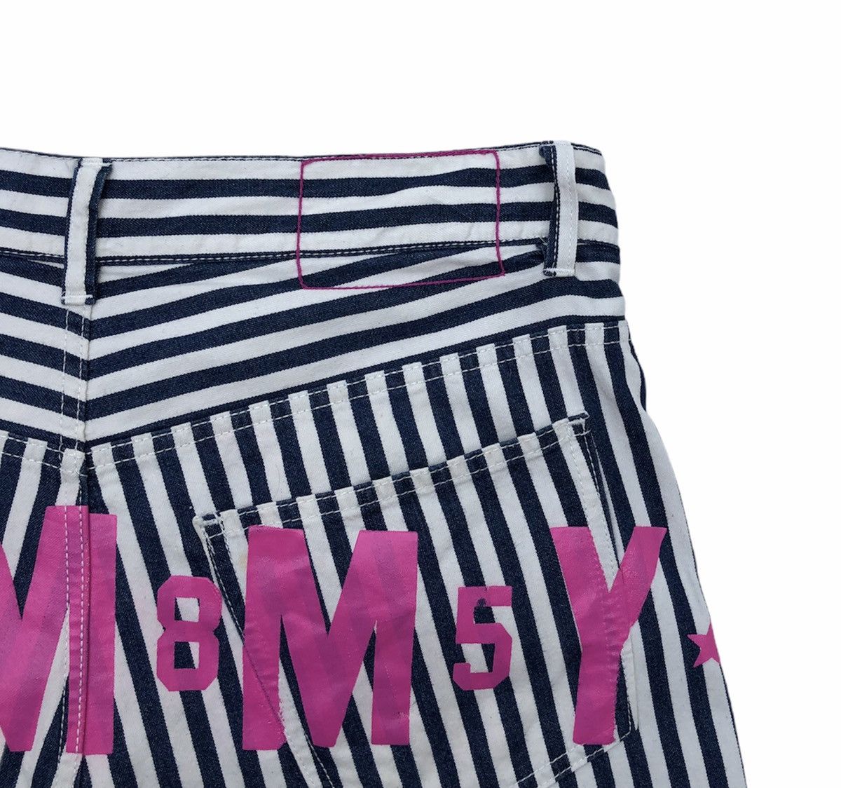 Tommy Hilfiger Tommy Striped Big Spell Out Short Pants Size US 35 - 5 Thumbnail