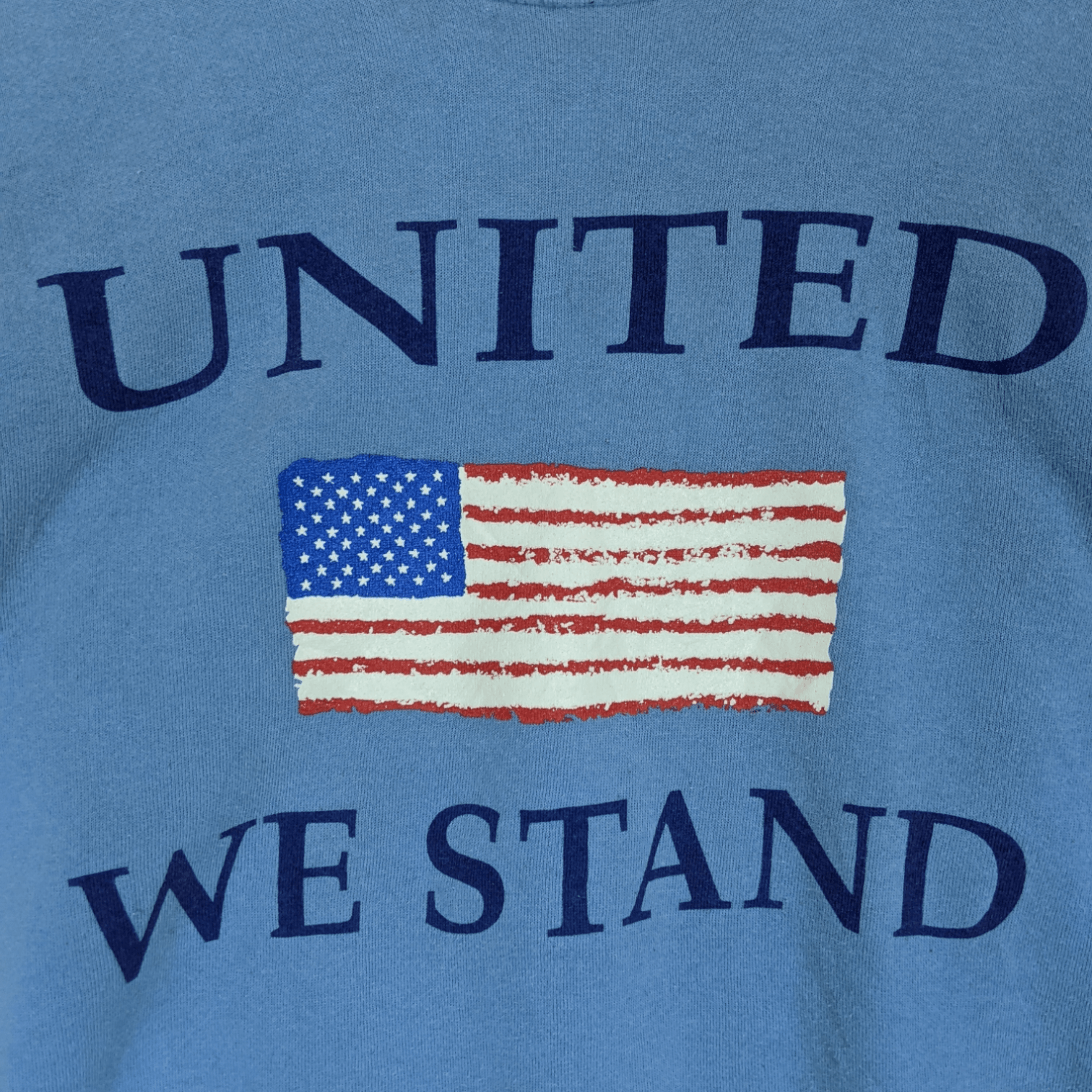 Hanes Vintage 90's UNITED WE STAND Us Flag Image Jumper Sweatshirt Size M / US 6-8 / IT 42-44 - 5 Thumbnail