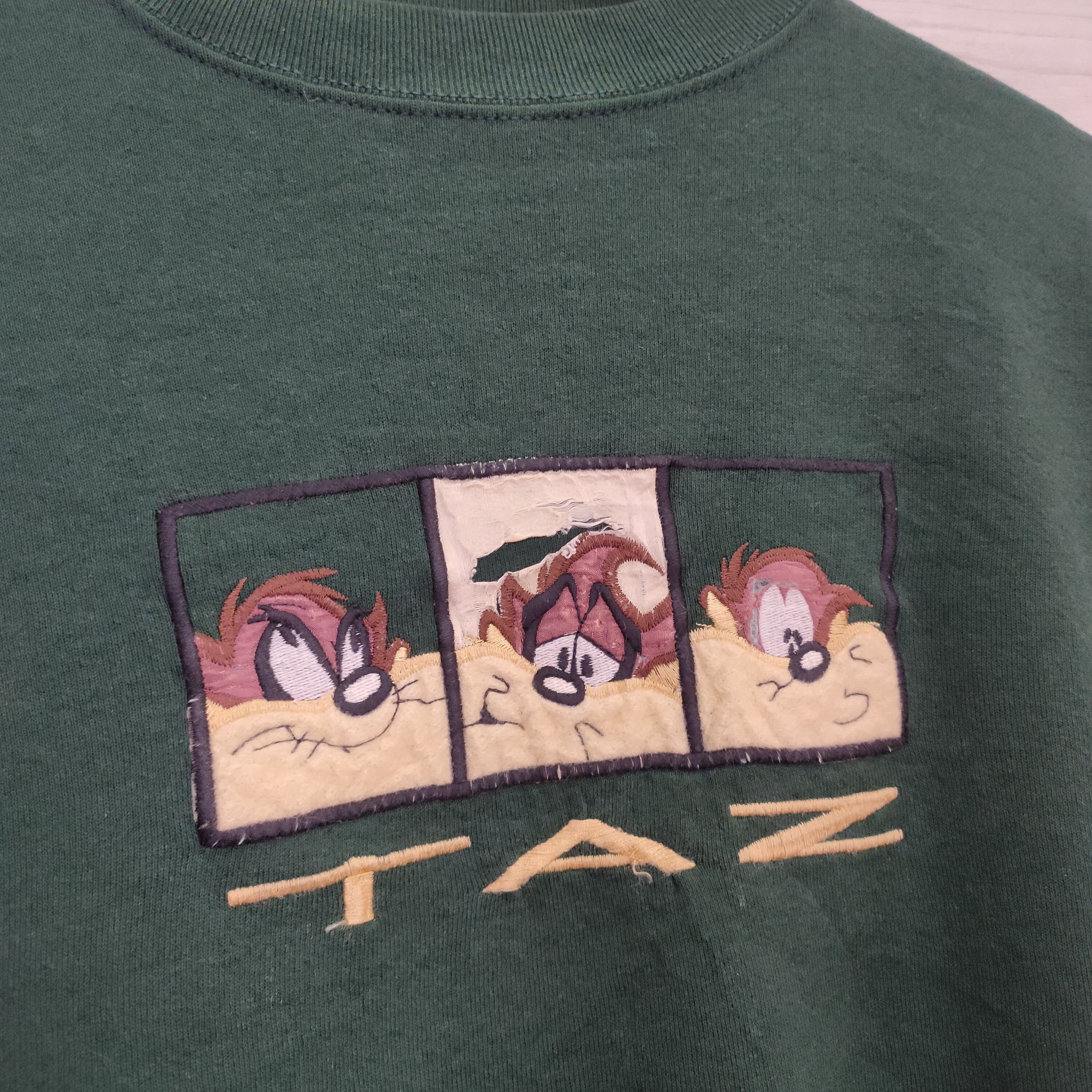 Cartoon Network 90s Taz Looney Tunes Crewneck Sweatshirt Vintage Taz mania Size US XL / EU 56 / 4 - 6 Thumbnail