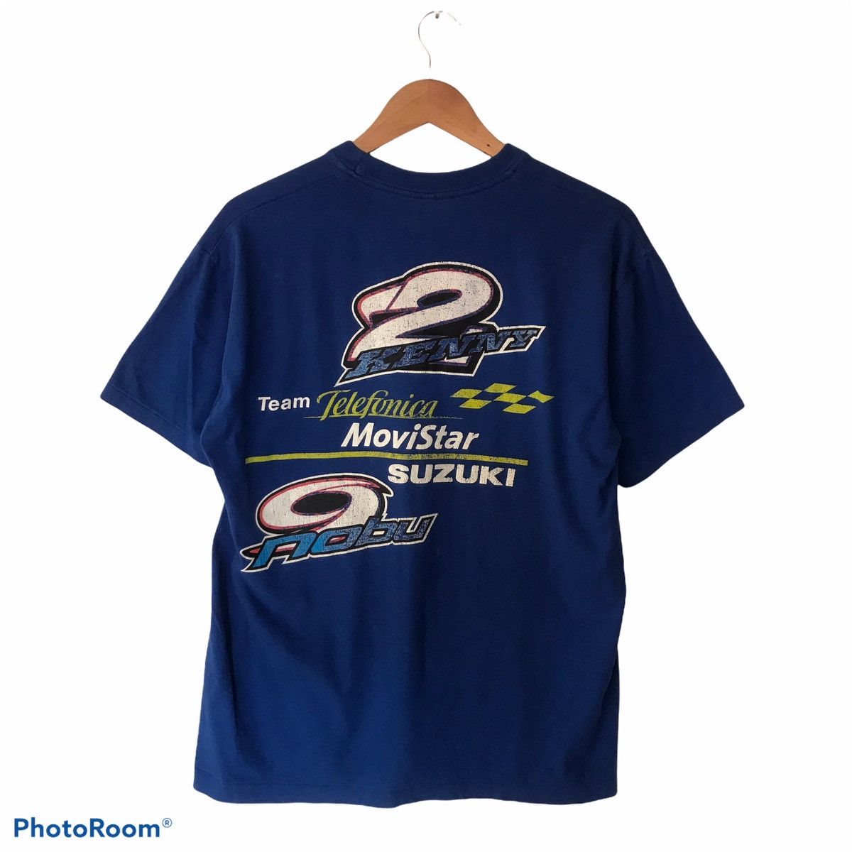 Movistar Suzuki Racing Tee Japanese Blue Tshirts
