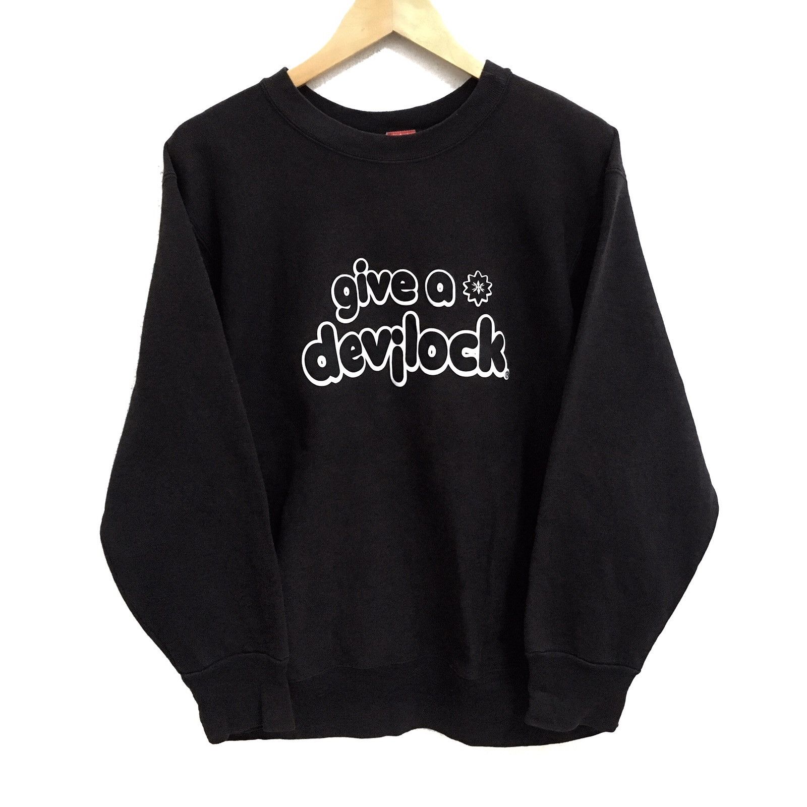 Vintage DEVILOCK Big Logo Sweatshirt Pullover Jumper