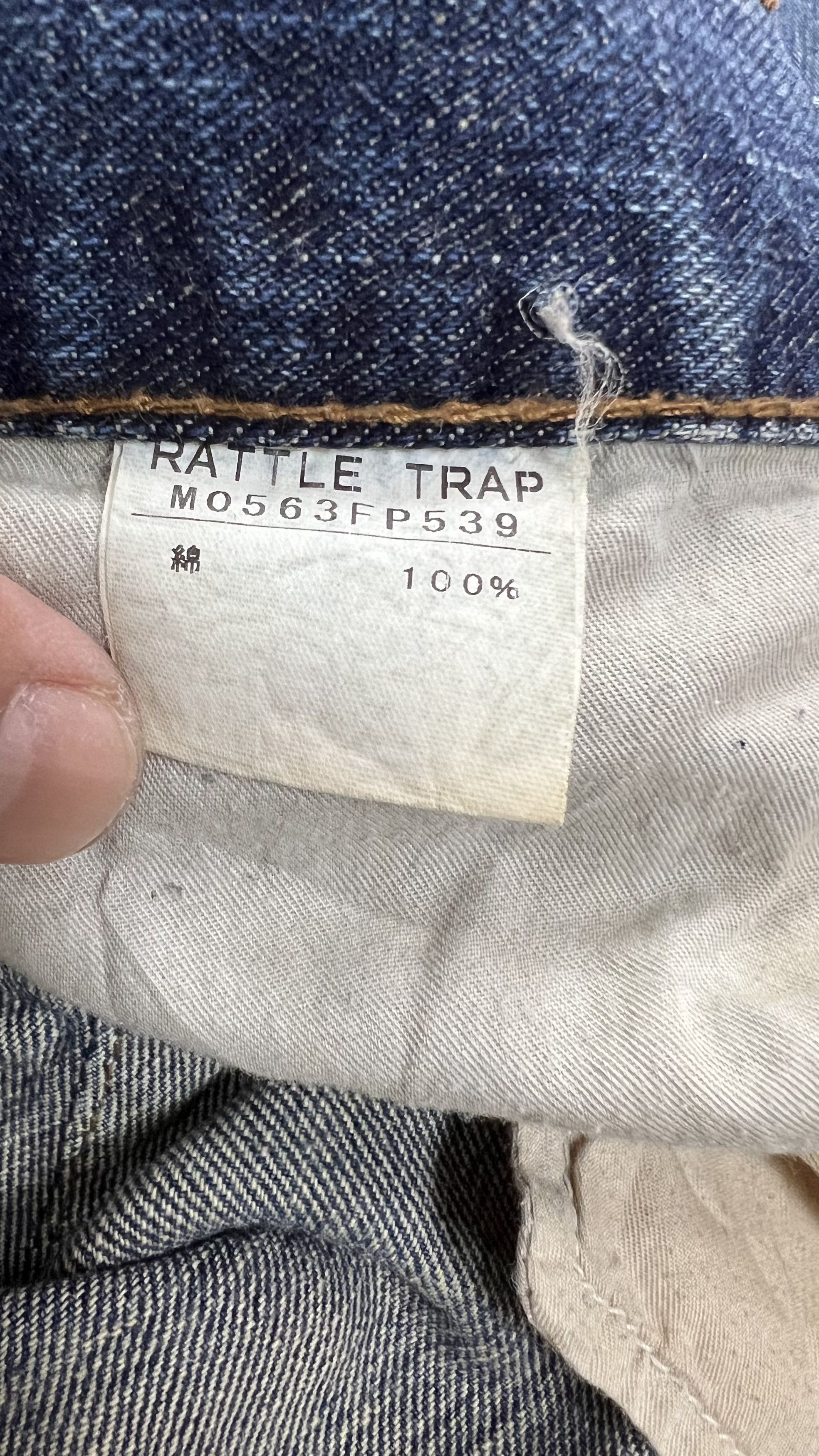 Japanese Brand RattleTrap Slight Flare Acid Wash Boot Cut Size US 32 / EU 48 - 16 Thumbnail
