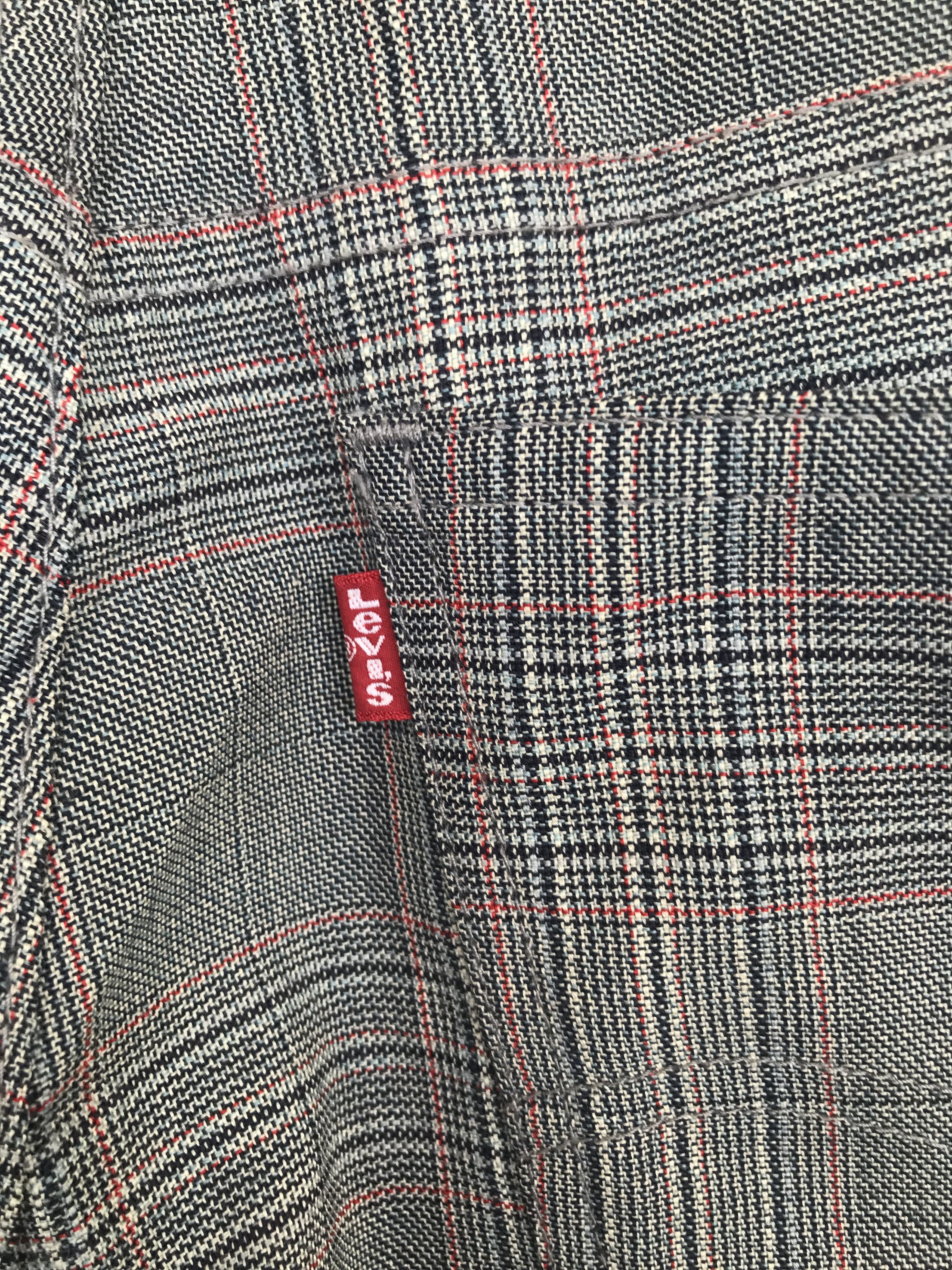 Comme des Garcons AD2002 Junya Watanabe CDG X Levis Plaid Checkered Pants Size US 30 / EU 46 - 12 Thumbnail