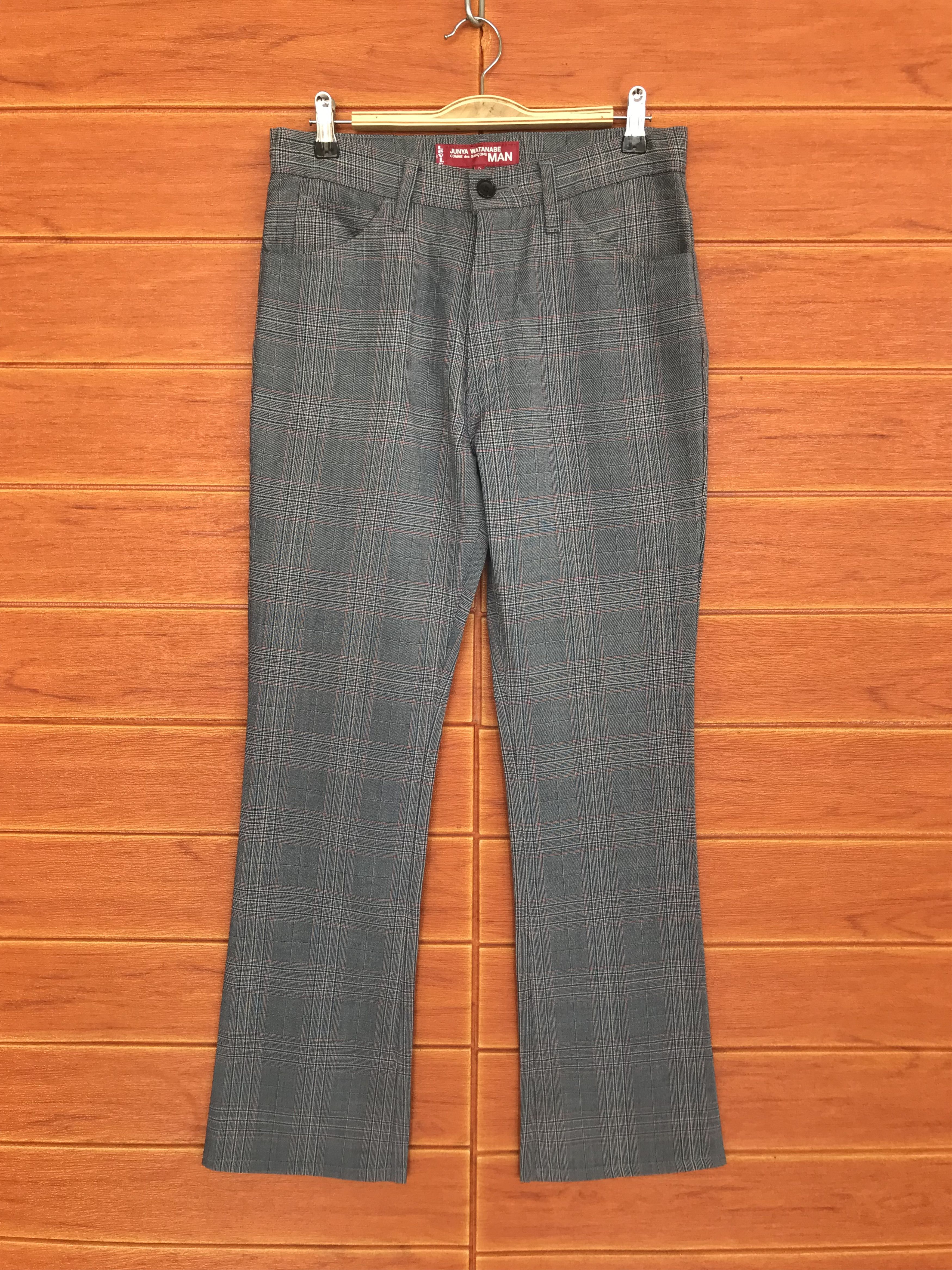 Comme des Garcons AD2002 Junya Watanabe CDG X Levis Plaid Checkered Pants Size US 30 / EU 46 - 1 Thumbnail