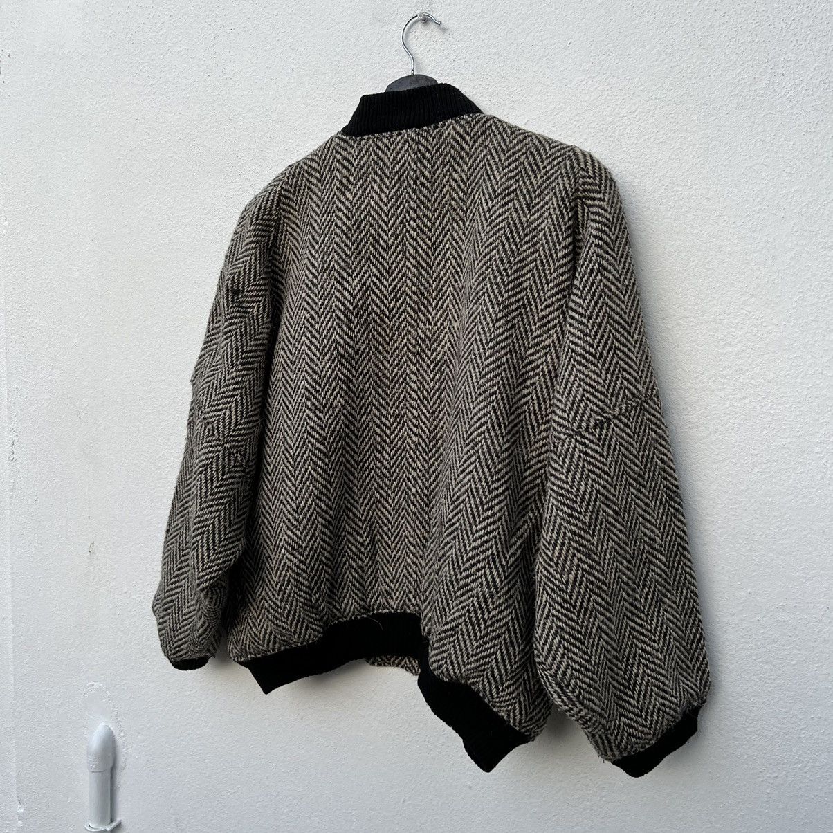 Japanese Brand RARE MILK SODA BOMBER HERRINGBONE JACKET WOOL RARE STYLE Size US M / EU 48-50 / 2 - 9 Thumbnail