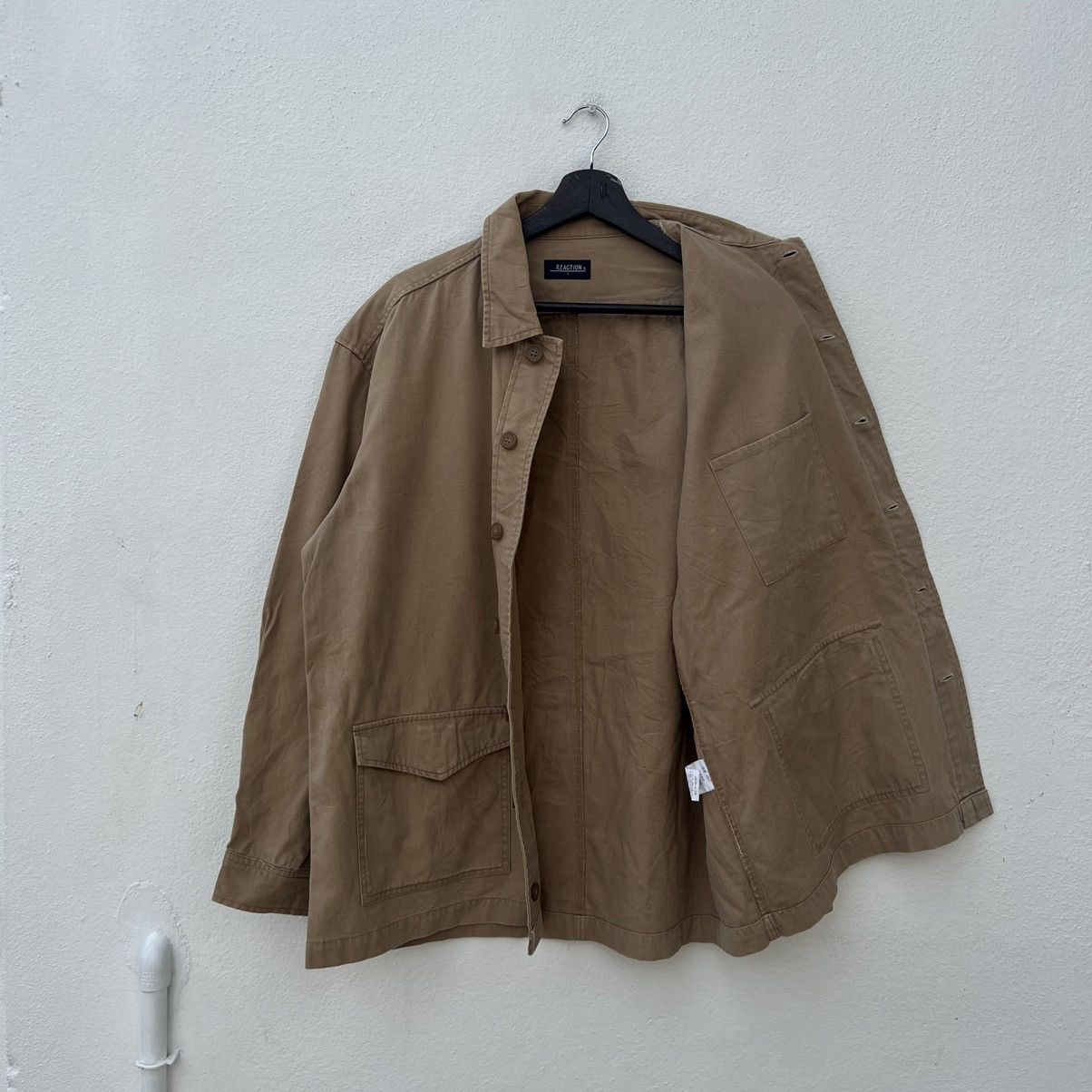Japanese Brand VINTAGE HIKORY CHORE JACKET REACTION JAPAN CARGO POCKET Size US L / EU 52-54 / 3 - 10 Thumbnail