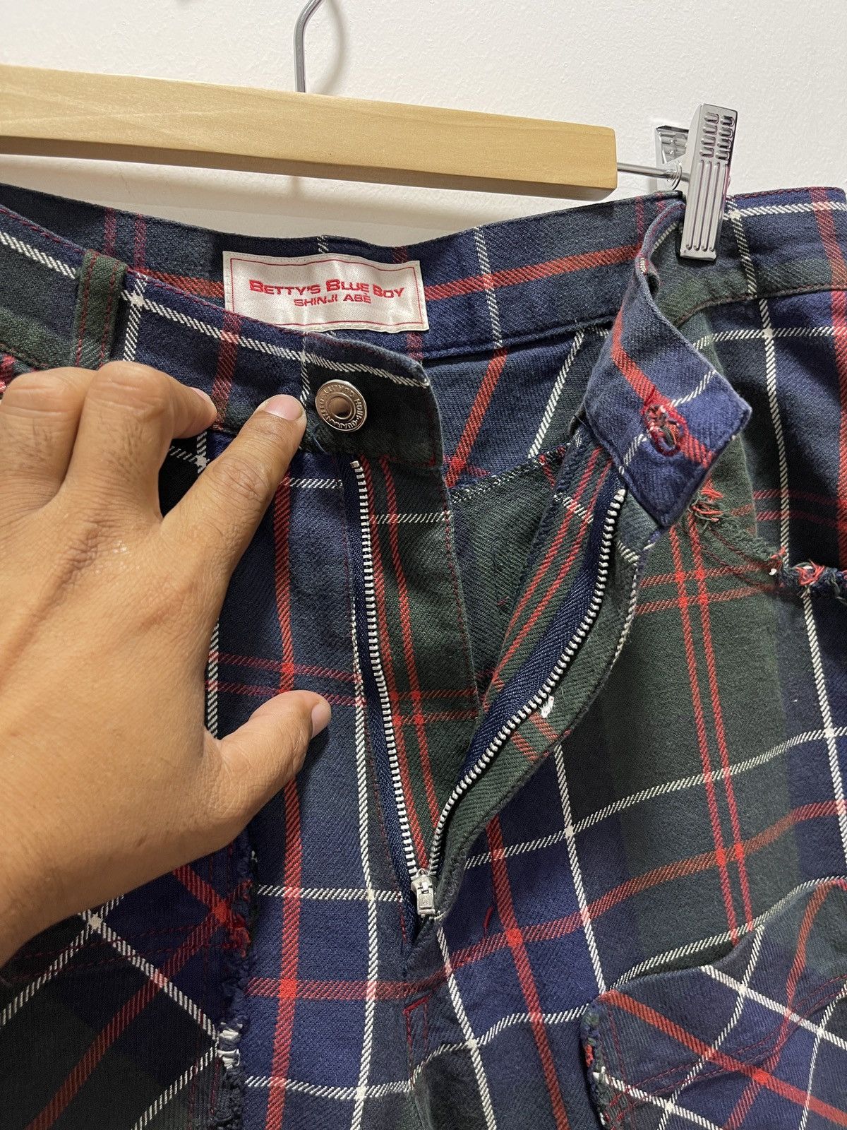 If Six Was Nine × Vintage BETTY’S BLUE BOY COVERTIBLE BONDAGE PUNK SEDITIONARIES CARGO Size US 29 - 7 Thumbnail