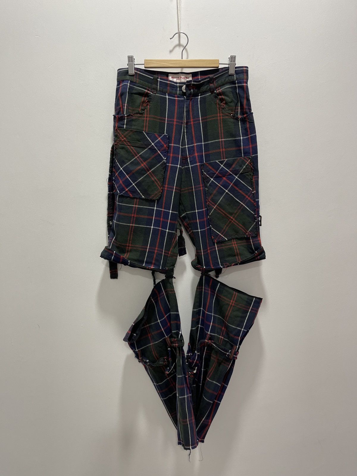 If Six Was Nine × Vintage BETTY’S BLUE BOY COVERTIBLE BONDAGE PUNK SEDITIONARIES CARGO Size US 29 - 15 Thumbnail