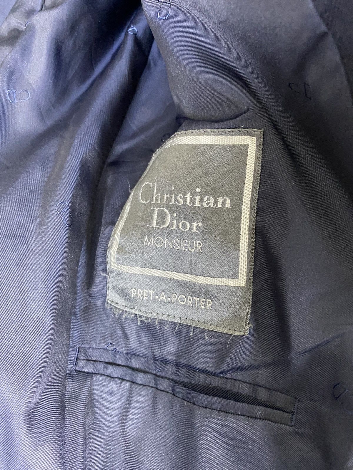 Christian Dior Monsieur × Designer CHRISTIAN DIOR PRET A PORTER NAVY BLUE BLAZER Size US S / EU 44-46 / 1 - 10 Thumbnail
