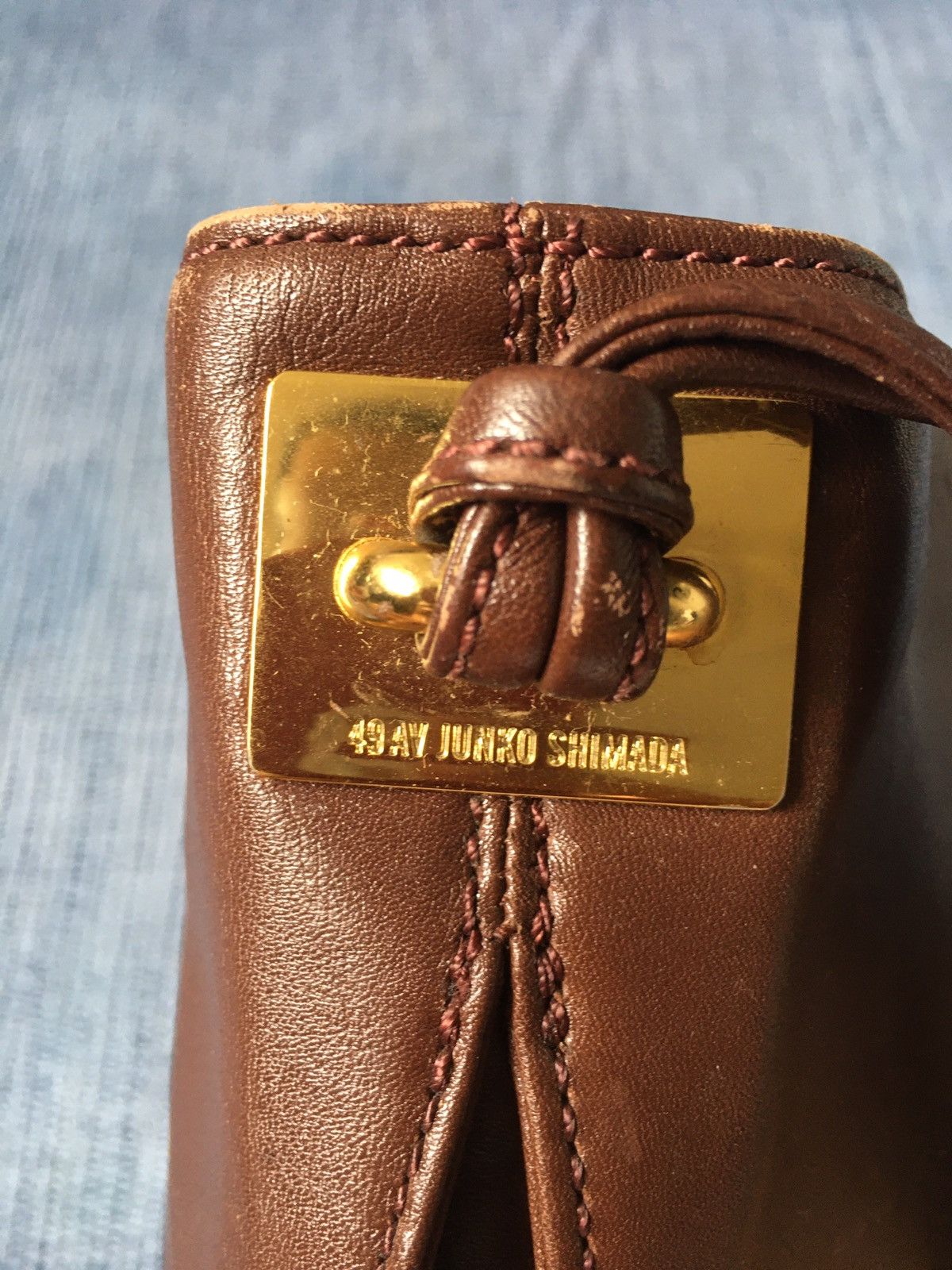 Japanese Brand vintage 49av junko shimada leather bag Size ONE SIZE - 3 Thumbnail