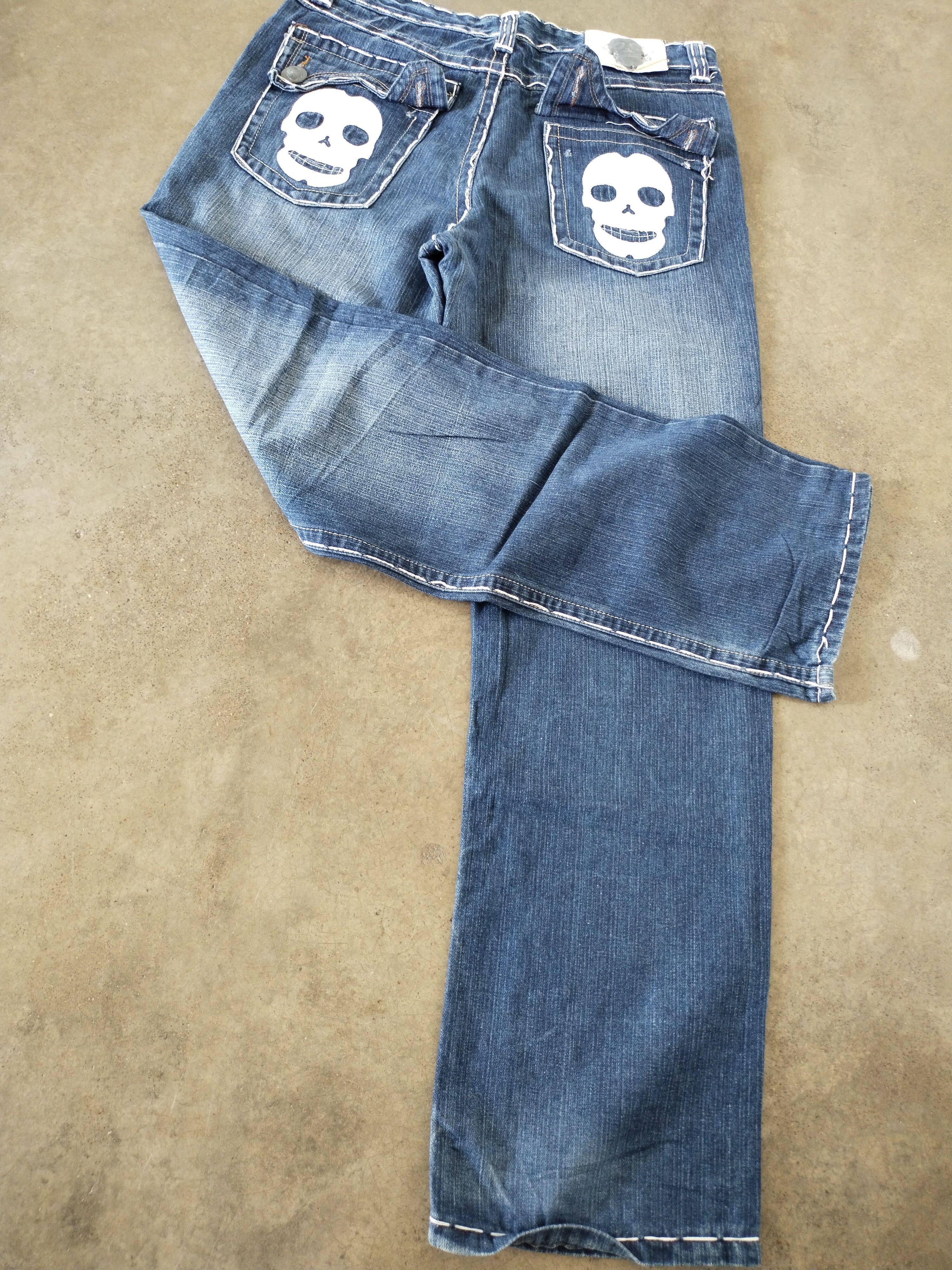 Japanese Brand Vintage Laguna Beach Skull Jeans Size US 35 - 7 Thumbnail