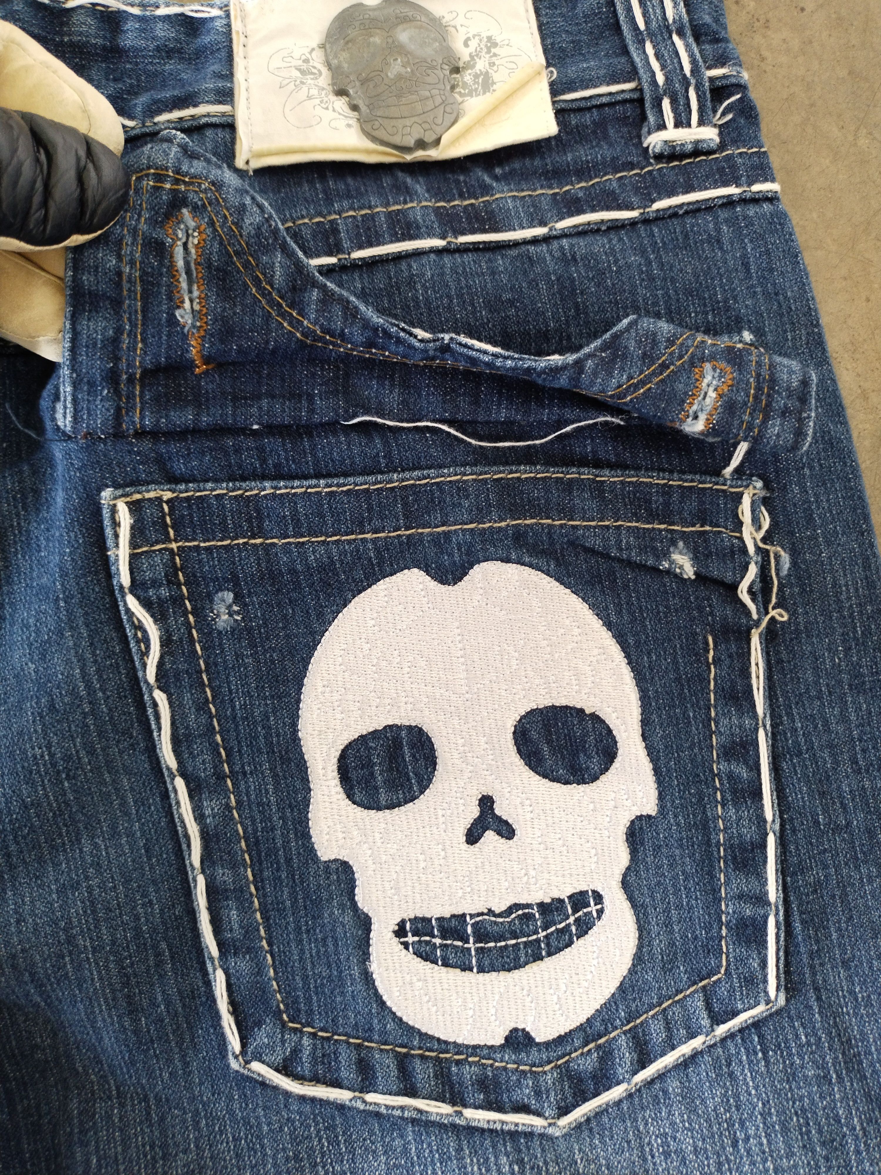 Japanese Brand Vintage Laguna Beach Skull Jeans Size US 35 - 9 Thumbnail