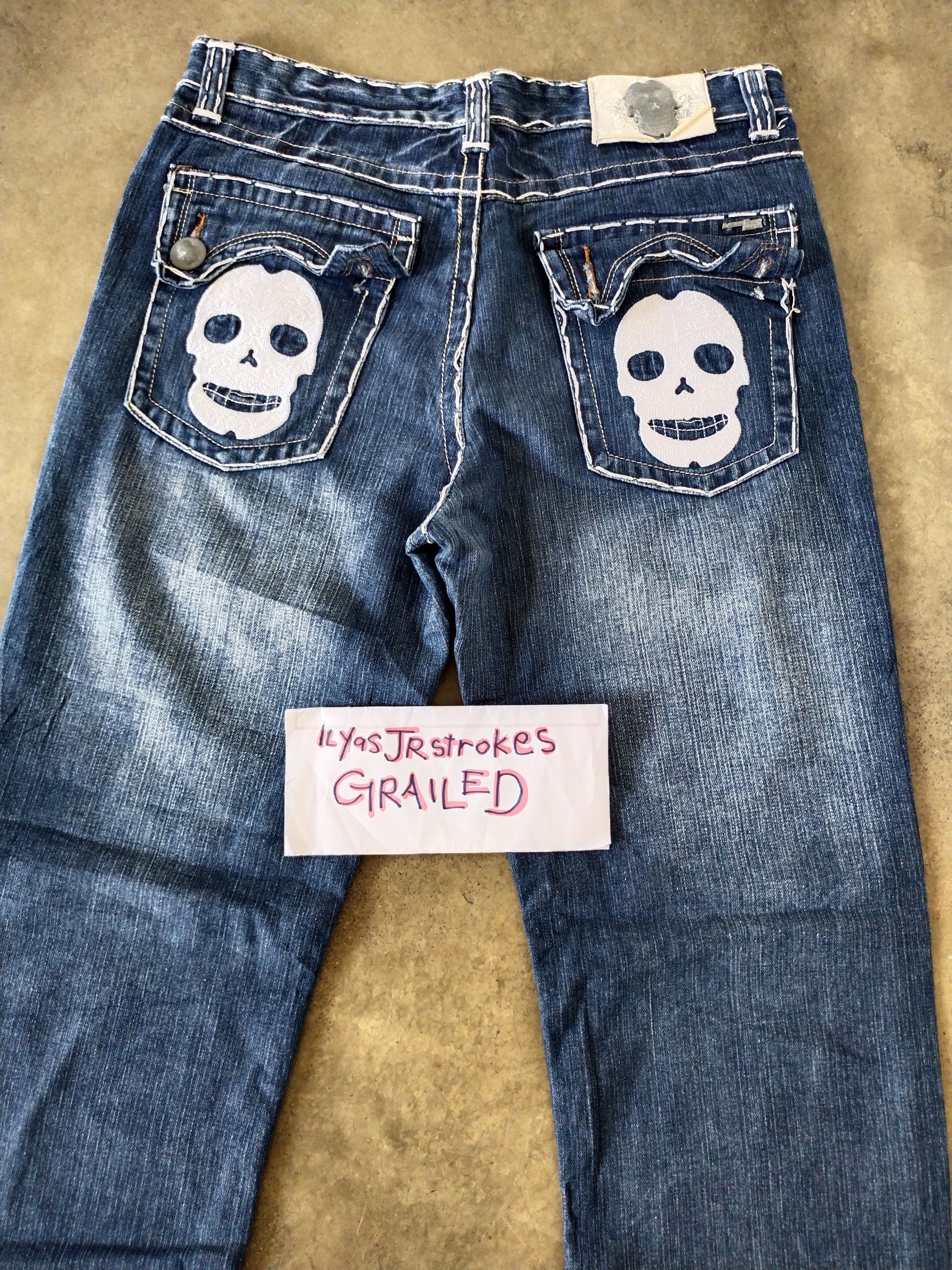 Japanese Brand Vintage Laguna Beach Skull Jeans Size US 35 - 23 Thumbnail