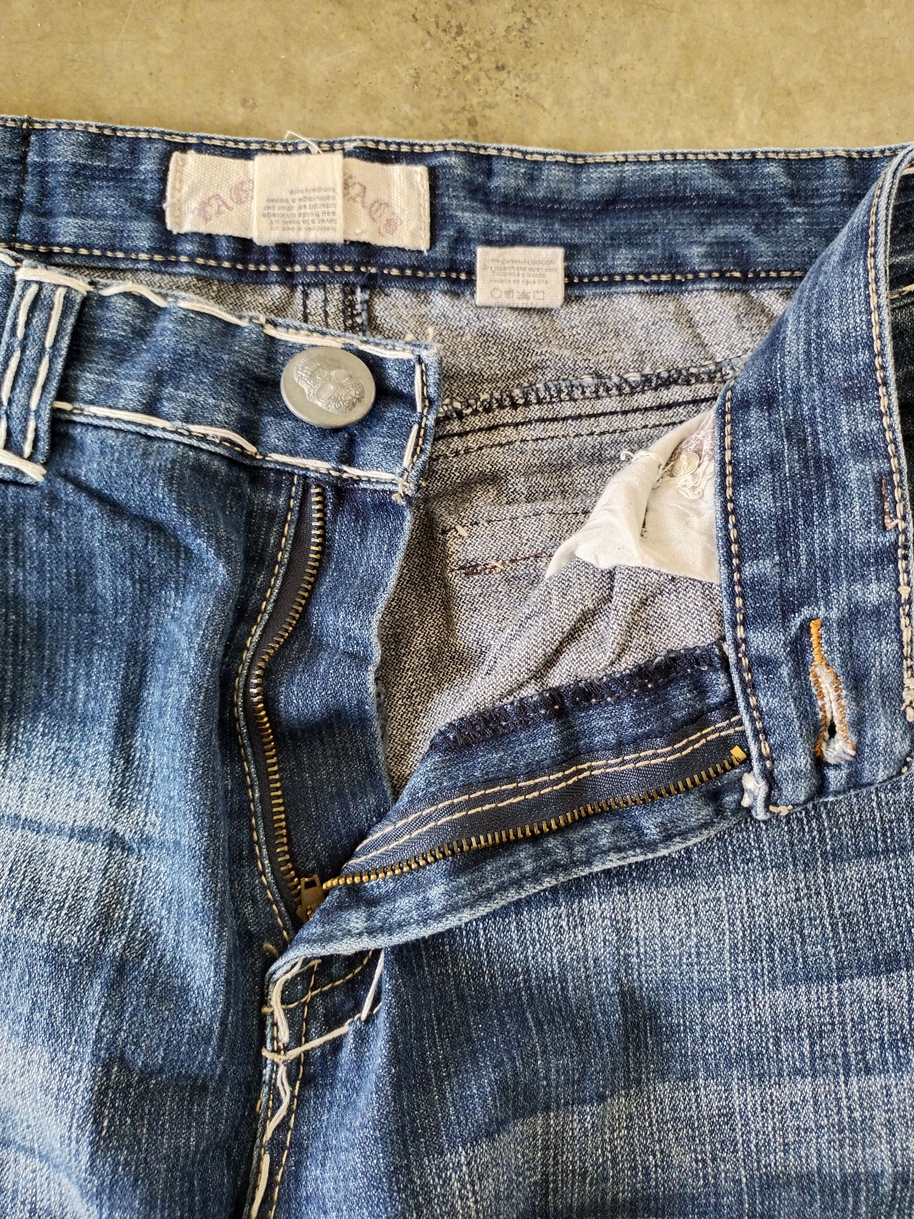Japanese Brand Vintage Laguna Beach Skull Jeans Size US 35 - 3 Thumbnail
