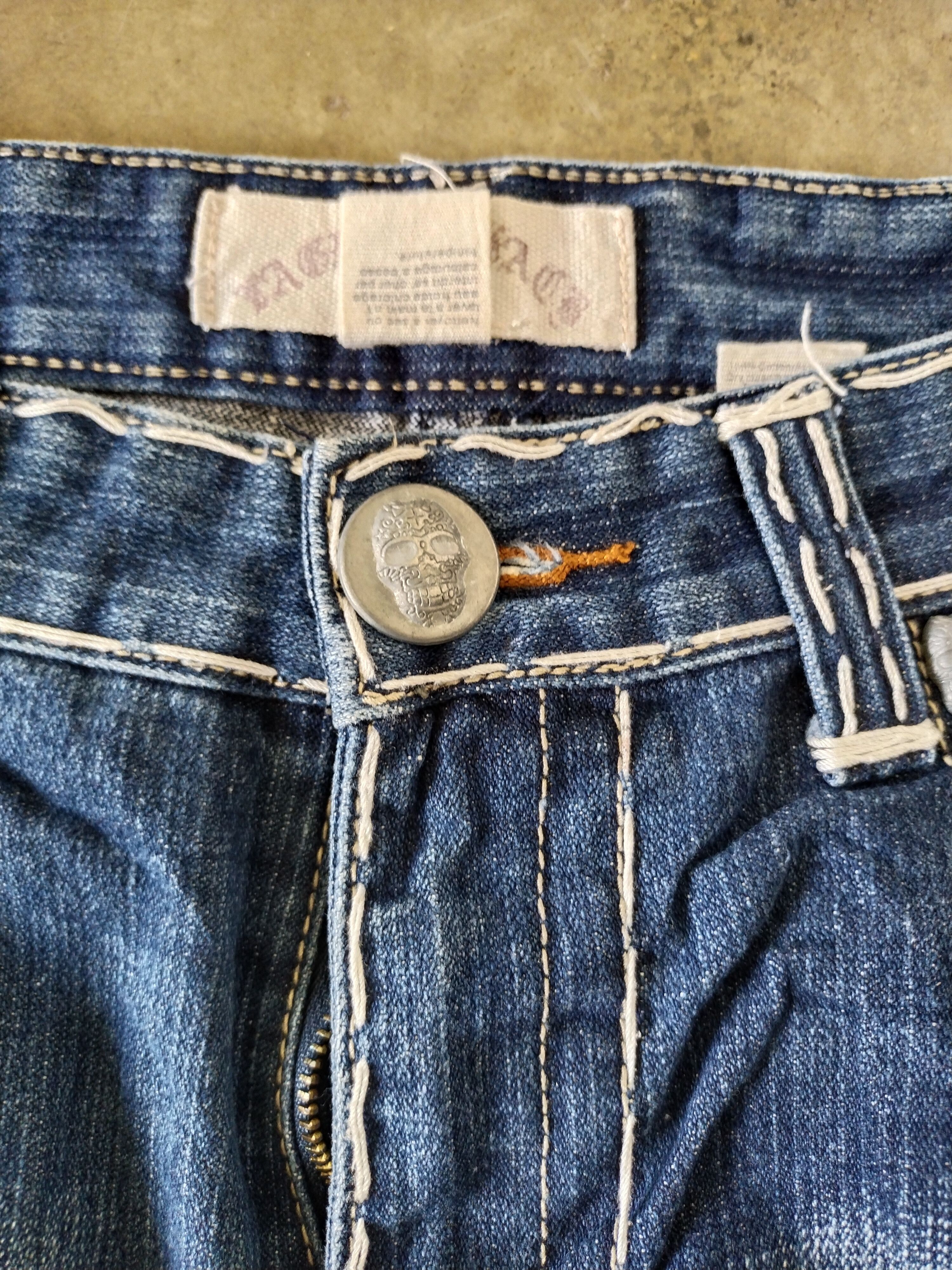 Japanese Brand Vintage Laguna Beach Skull Jeans Size US 35 - 4 Thumbnail