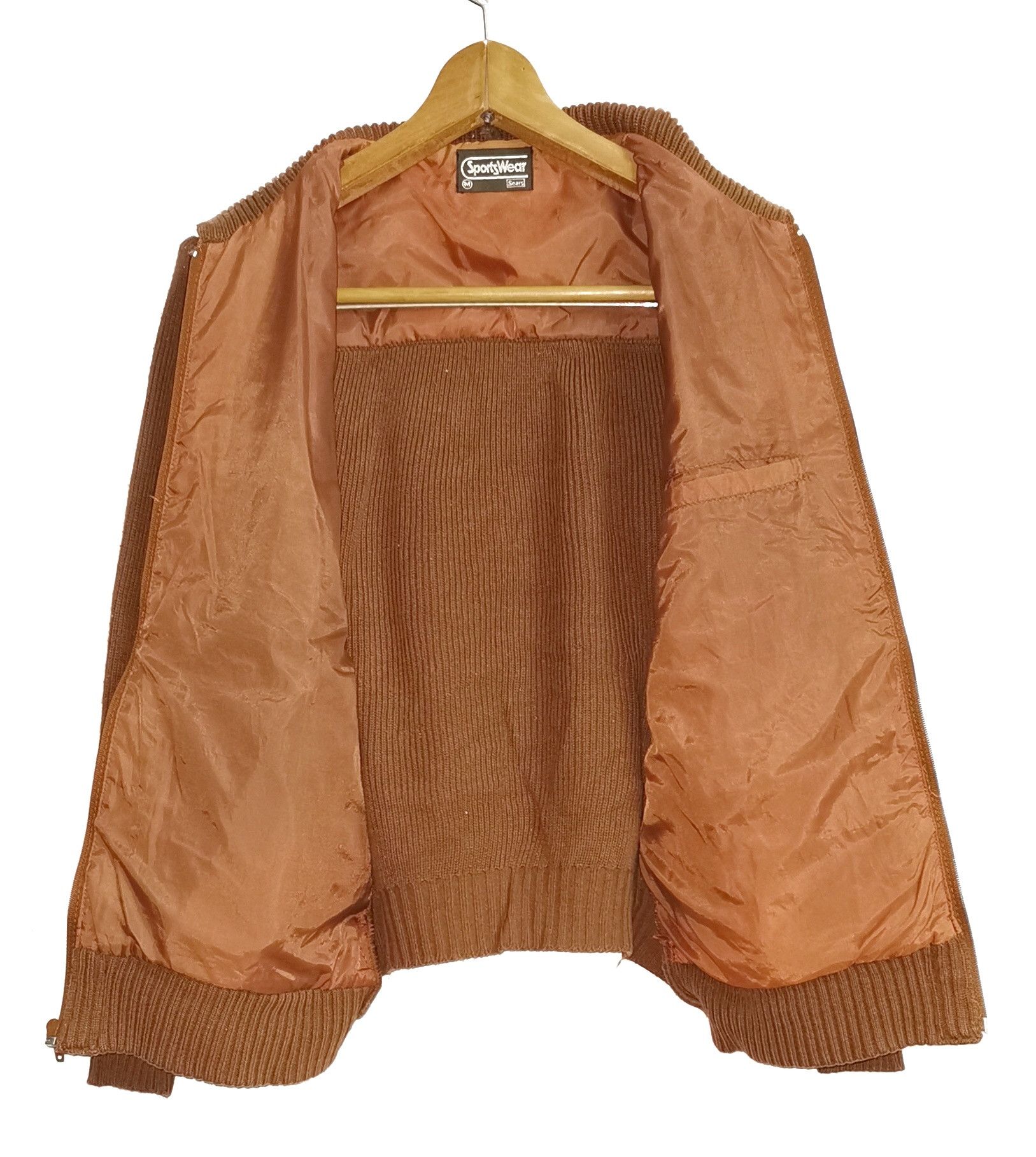 Sears Sportswear Sears Leather Hickory Bomber Jacket Size US S / EU 44-46 / 1 - 6 Thumbnail