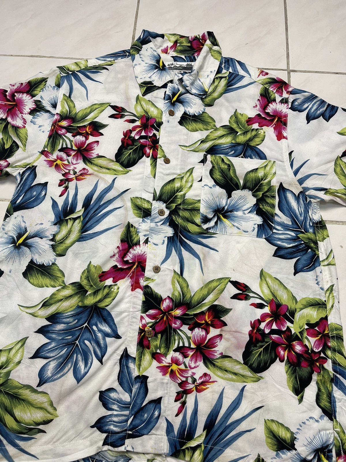 Other Aloha Hawaii Waikiki Flower Motive Shirt Size US M / EU 48-50 / 2 - 4 Thumbnail