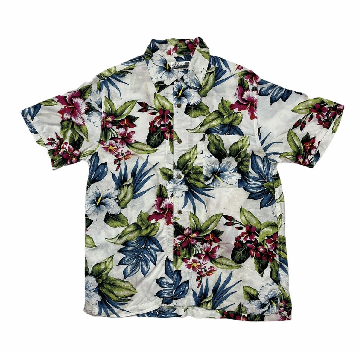 Other Aloha Hawaii Waikiki Flower Motive Shirt Size US M / EU 48-50 / 2 - 1 Thumbnail