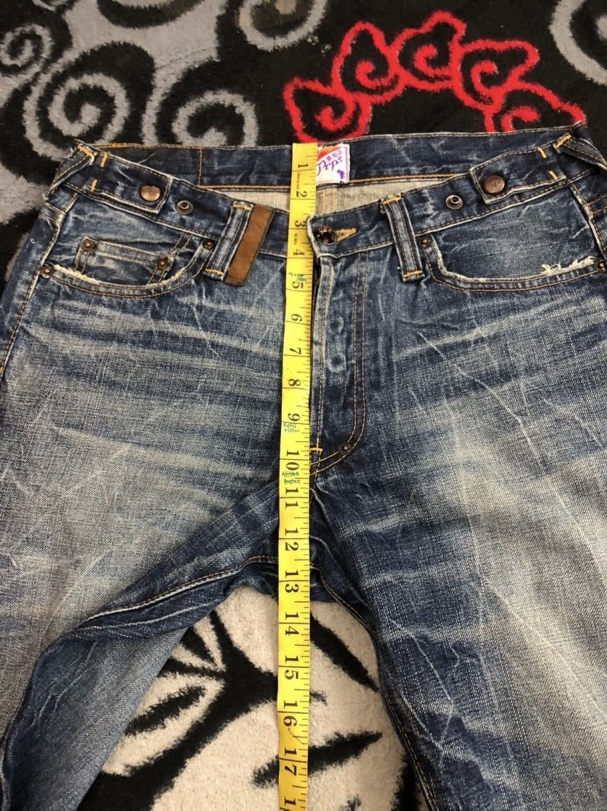 Japanese Brand PRPS Japan Distressed Jeans Size US 31 - 13 Thumbnail